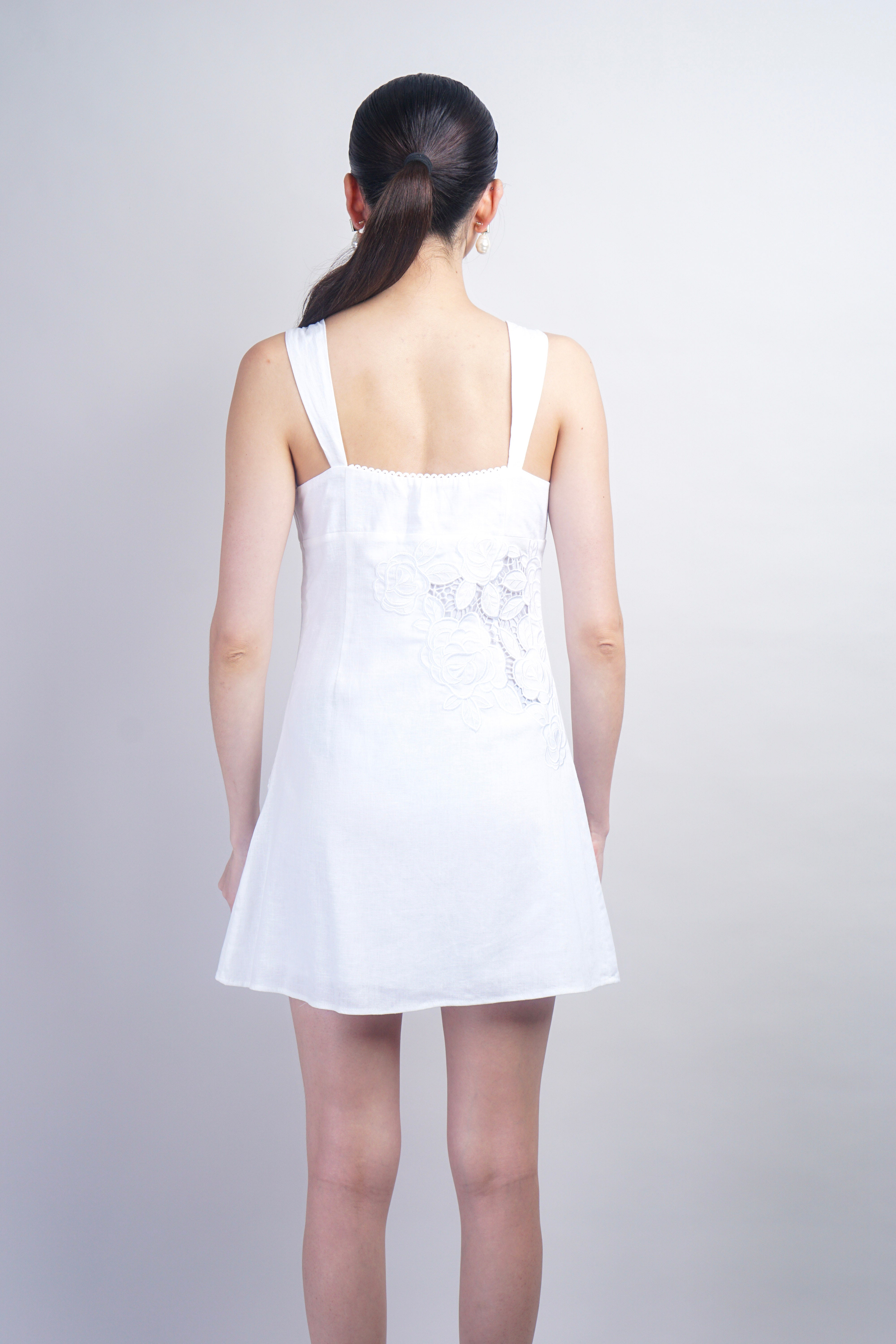 White Embroidery Dress