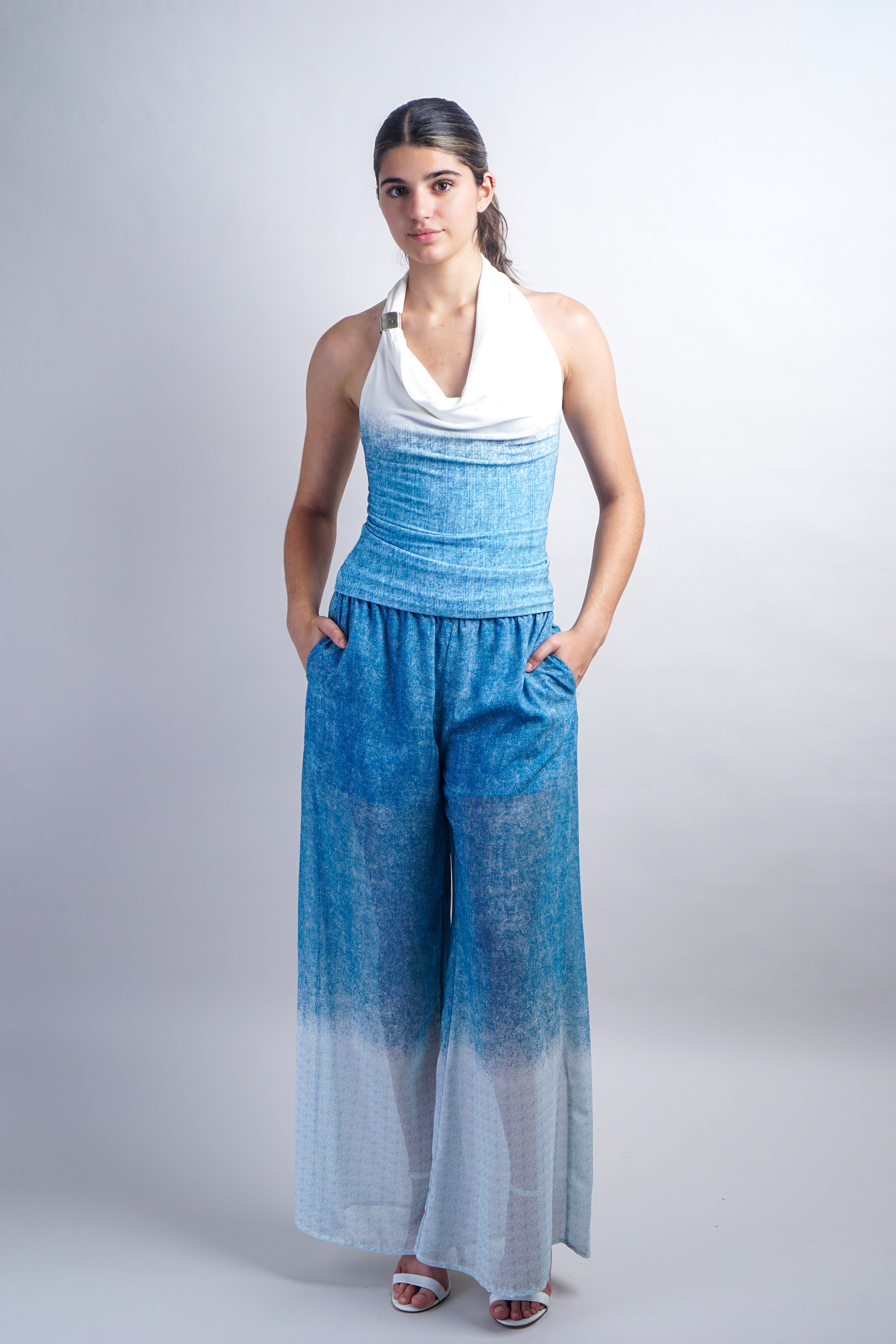 Blue Ombre Pants