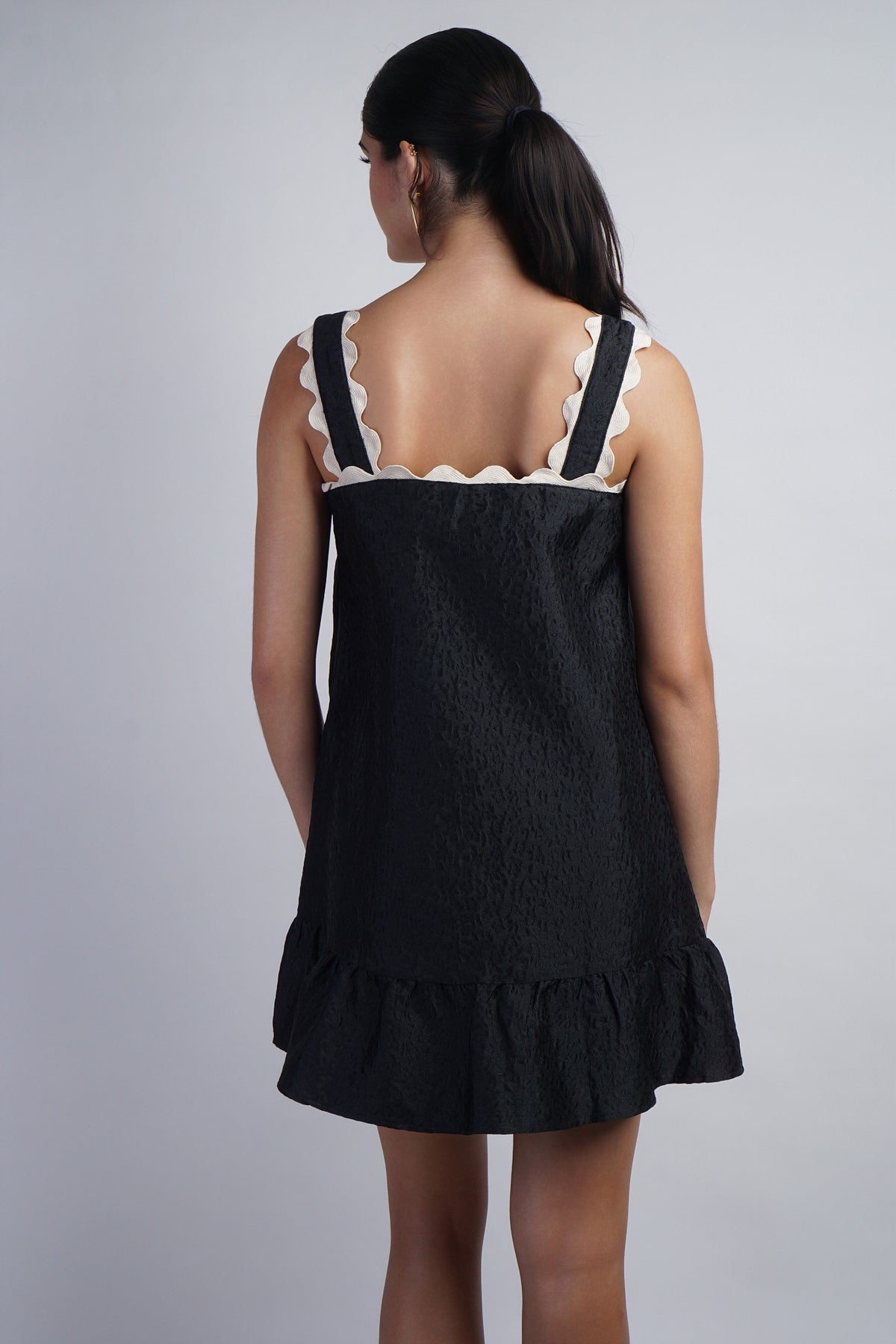 Ivory Ric Rac Trim Shift Dress
