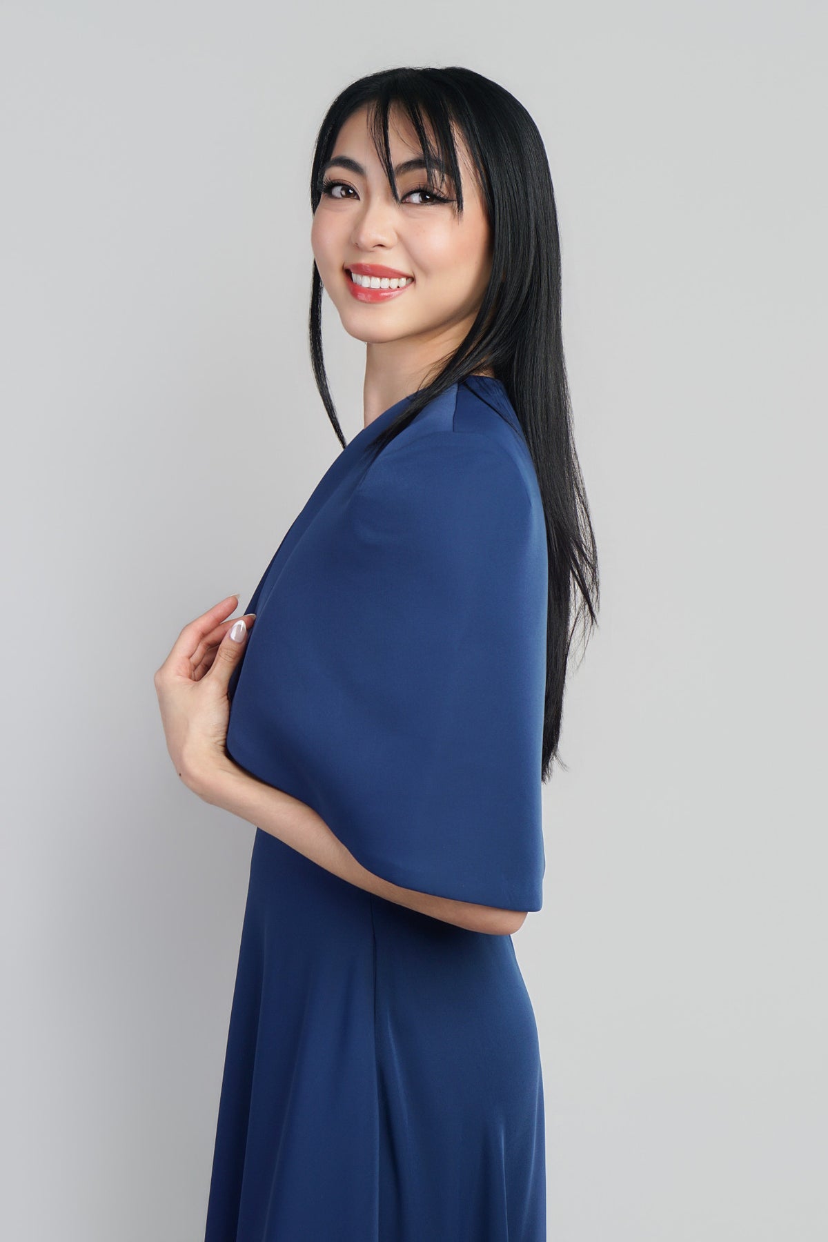 Dark Blue Short Cape/Bolera