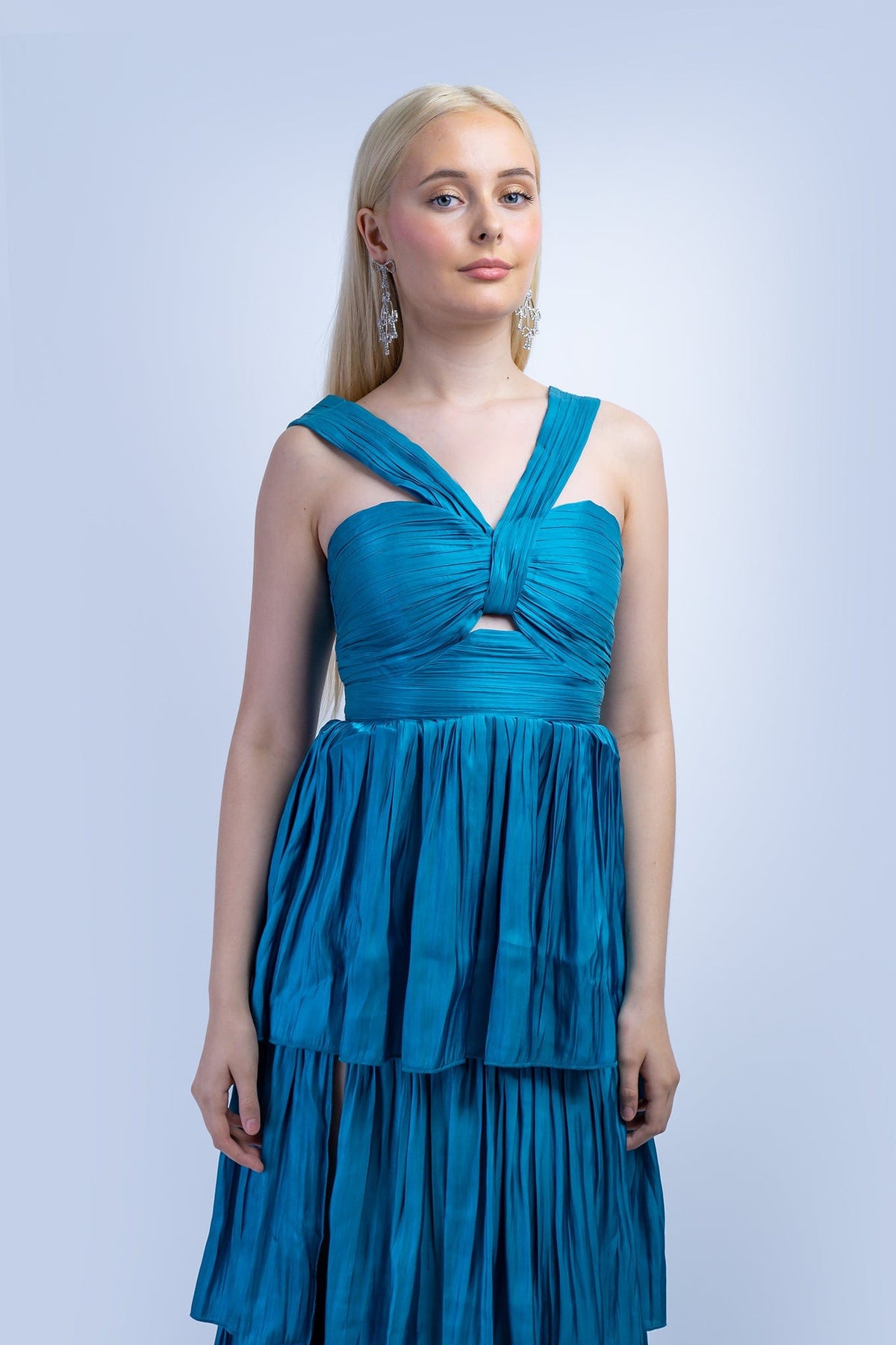 Blue Slate Woven Gown