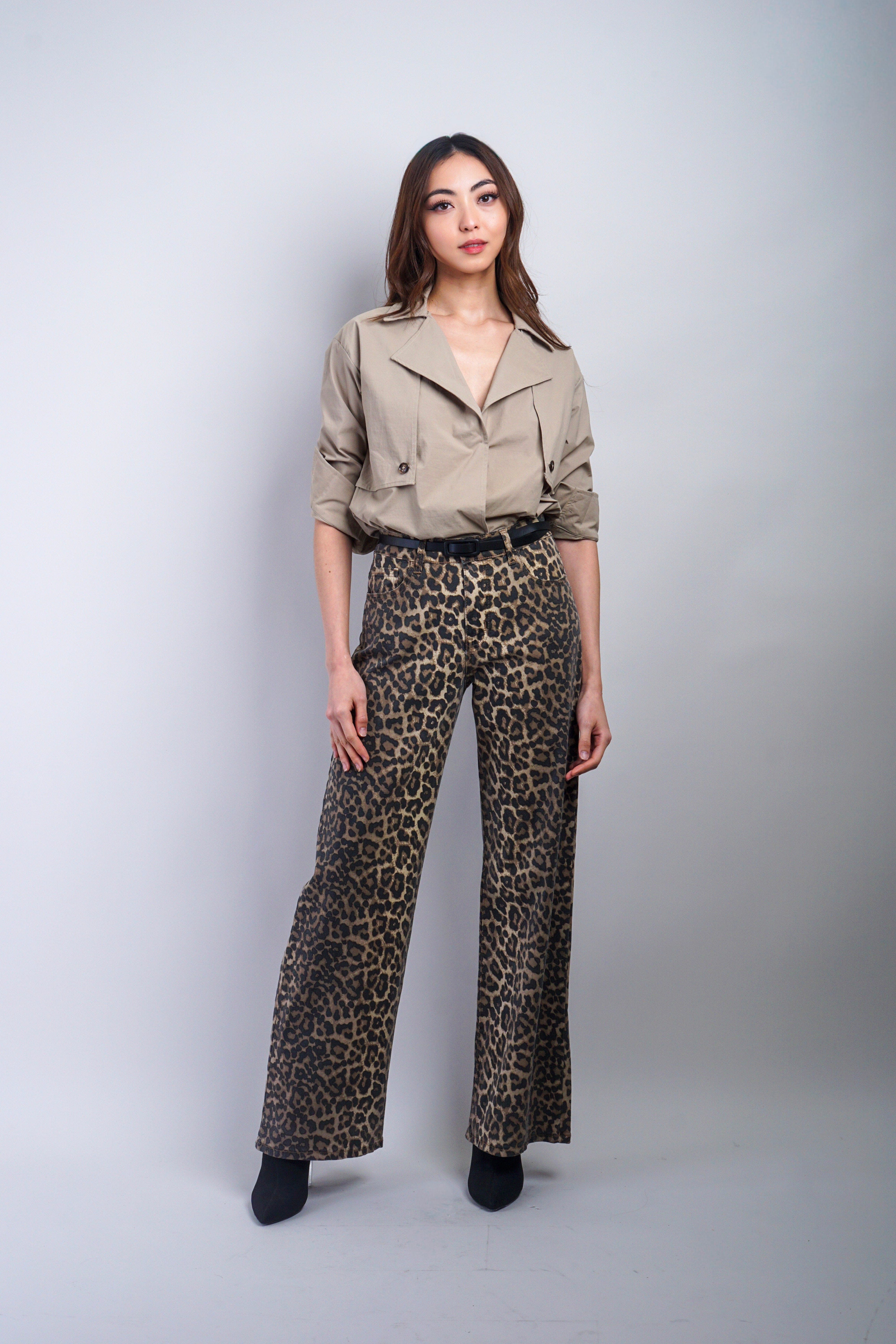 Private Label BODYSUITS Khaki Trench Jacket Bodysuit