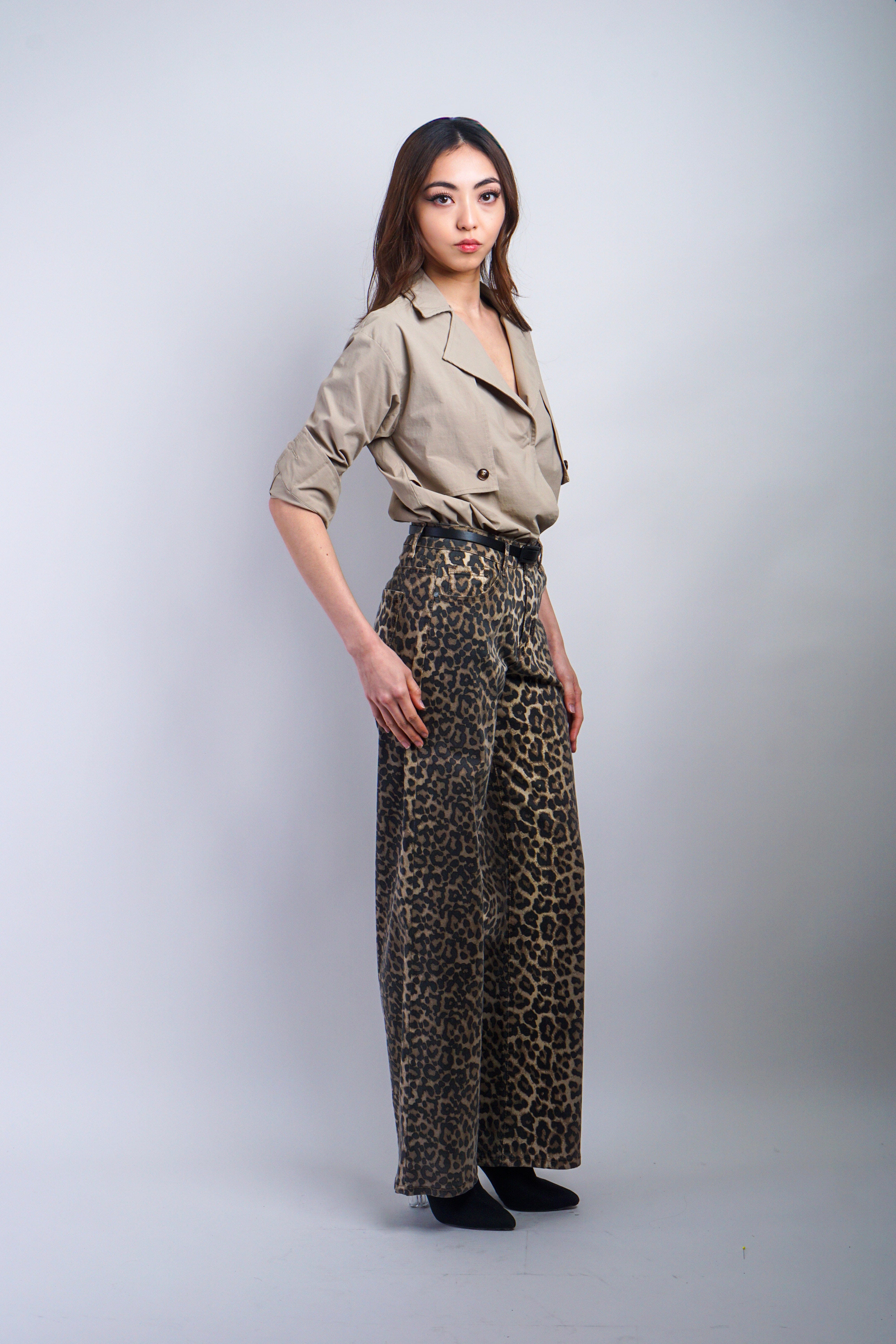 Private Label BODYSUITS Khaki Trench Jacket Bodysuit