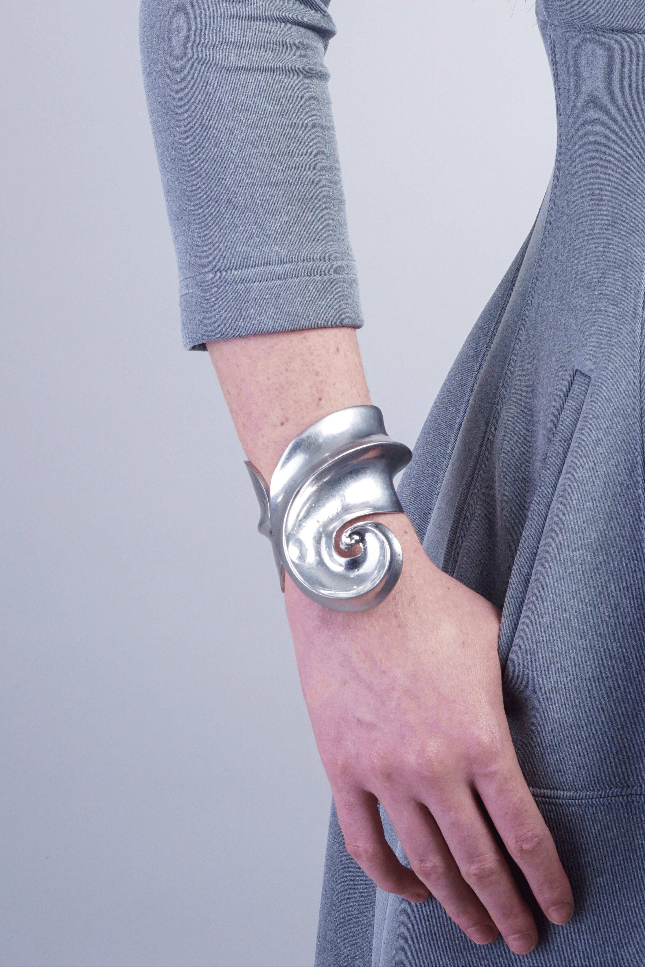 DCD BRACELETS Silver One Alloy Spiral Bracelet