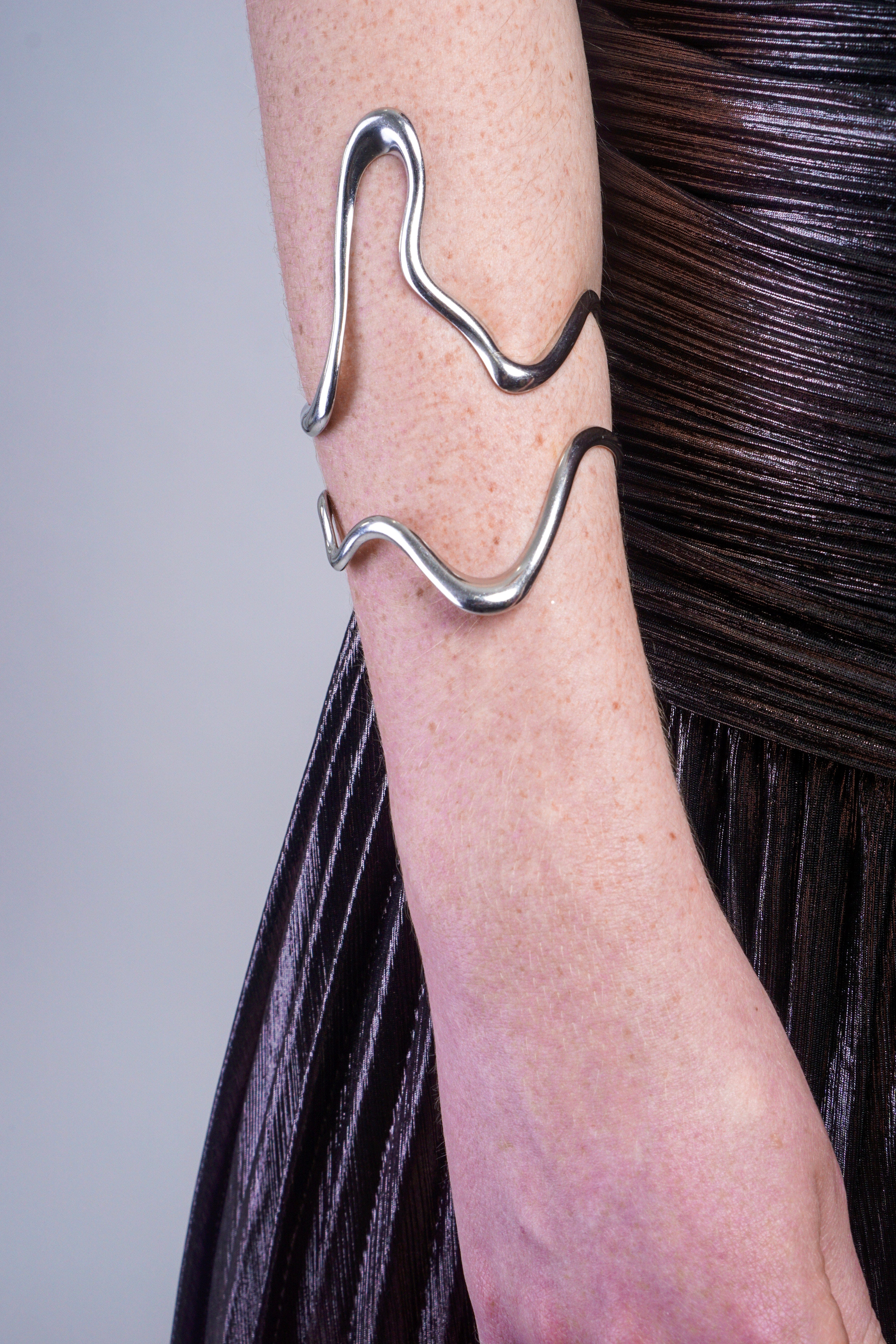 Private Label BRACELETS Silver Stainless Steel Irregular Bracelet