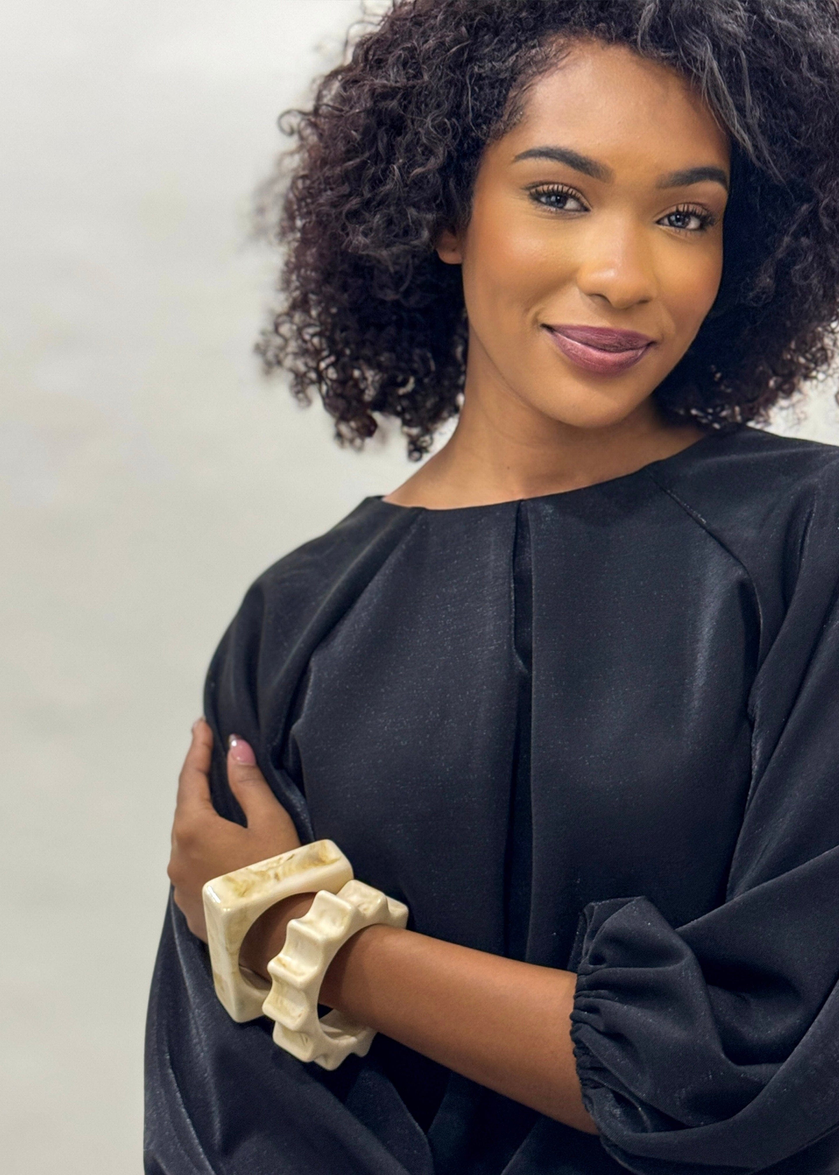 Private Label BRACELETS Square Acrylic Shell Bracelet