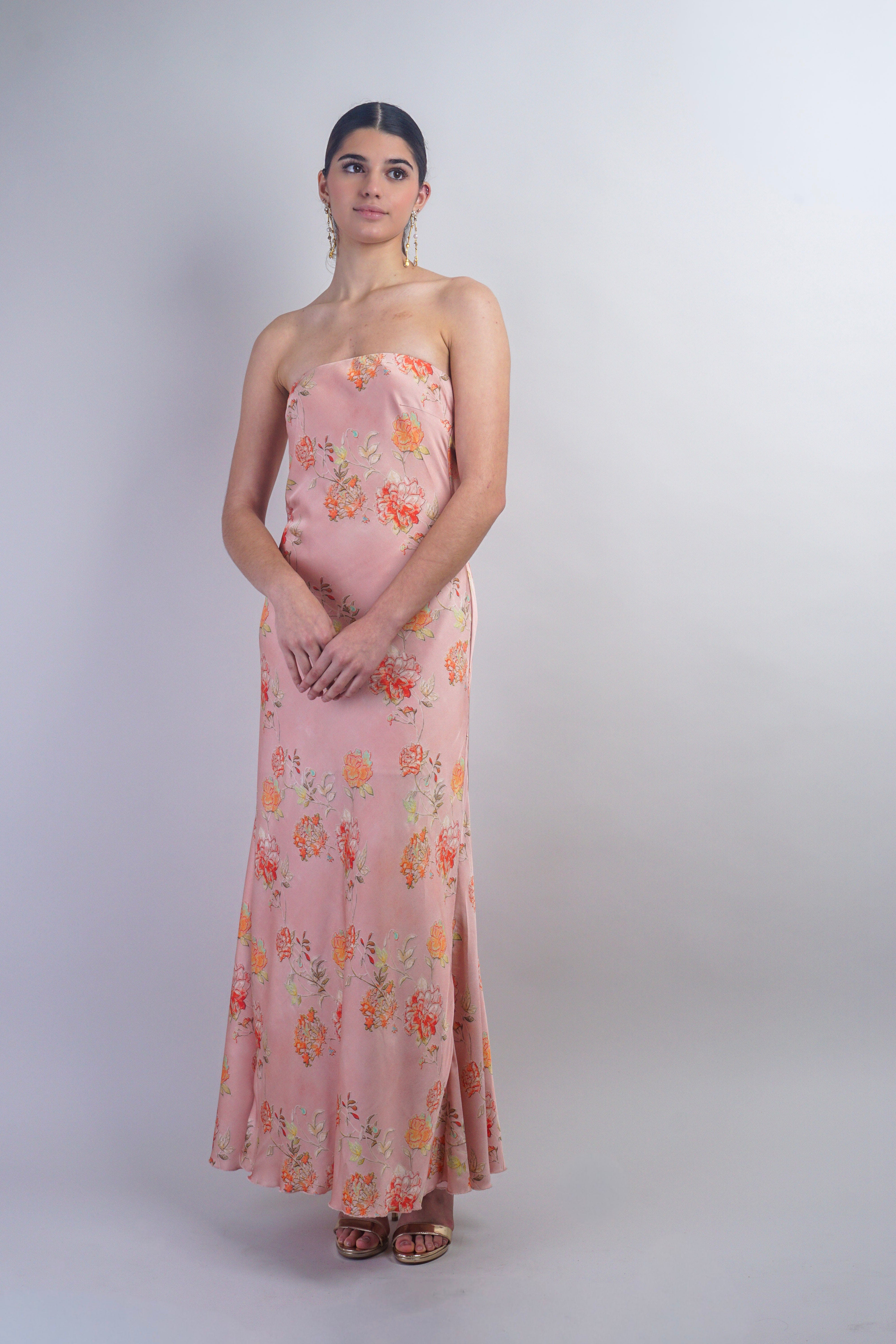 Private Label DRESSES Blush Tube Cowl Back Maxi Dress