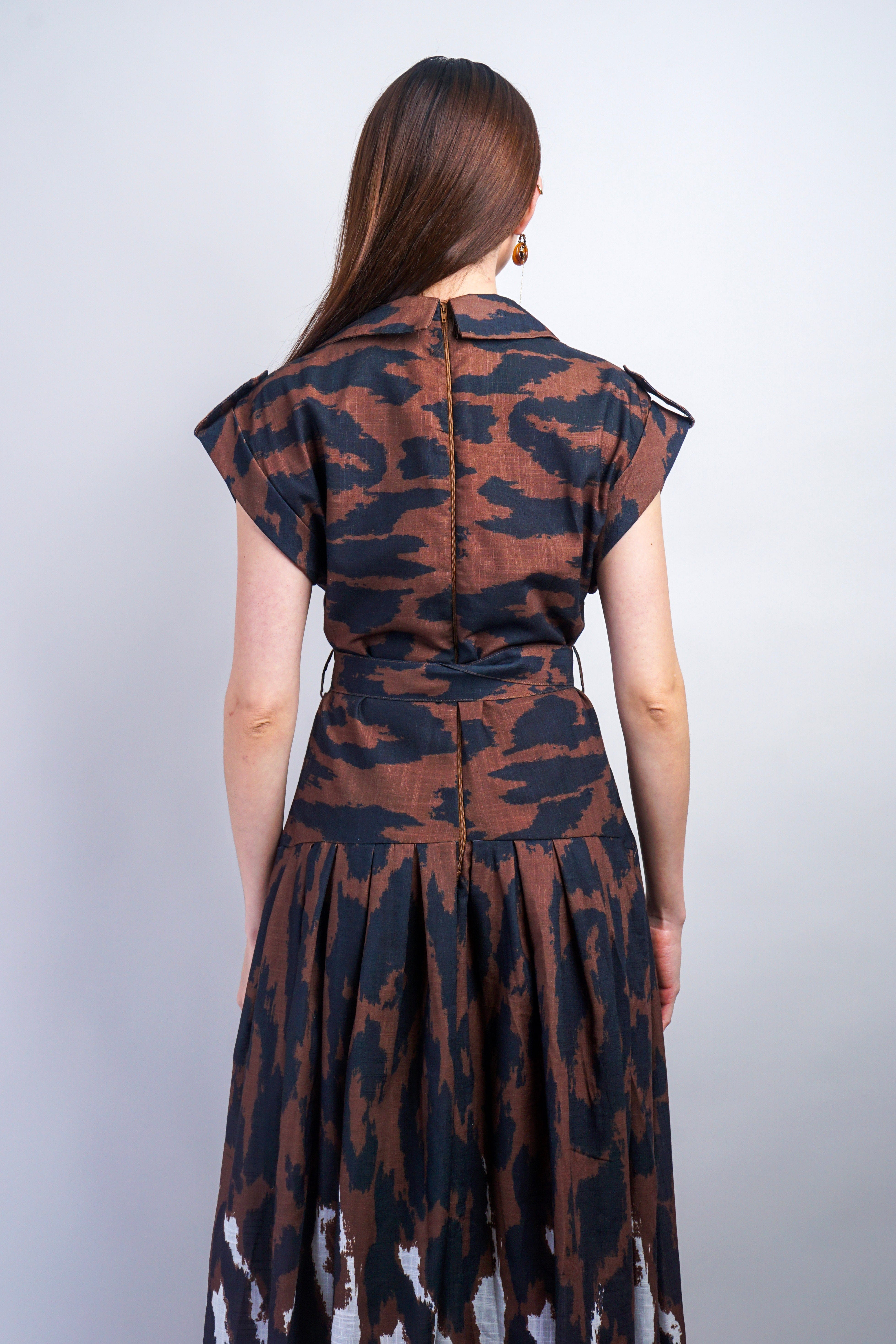 Private Label DRESSES Brown Ombre Rodeo Shirt Dress