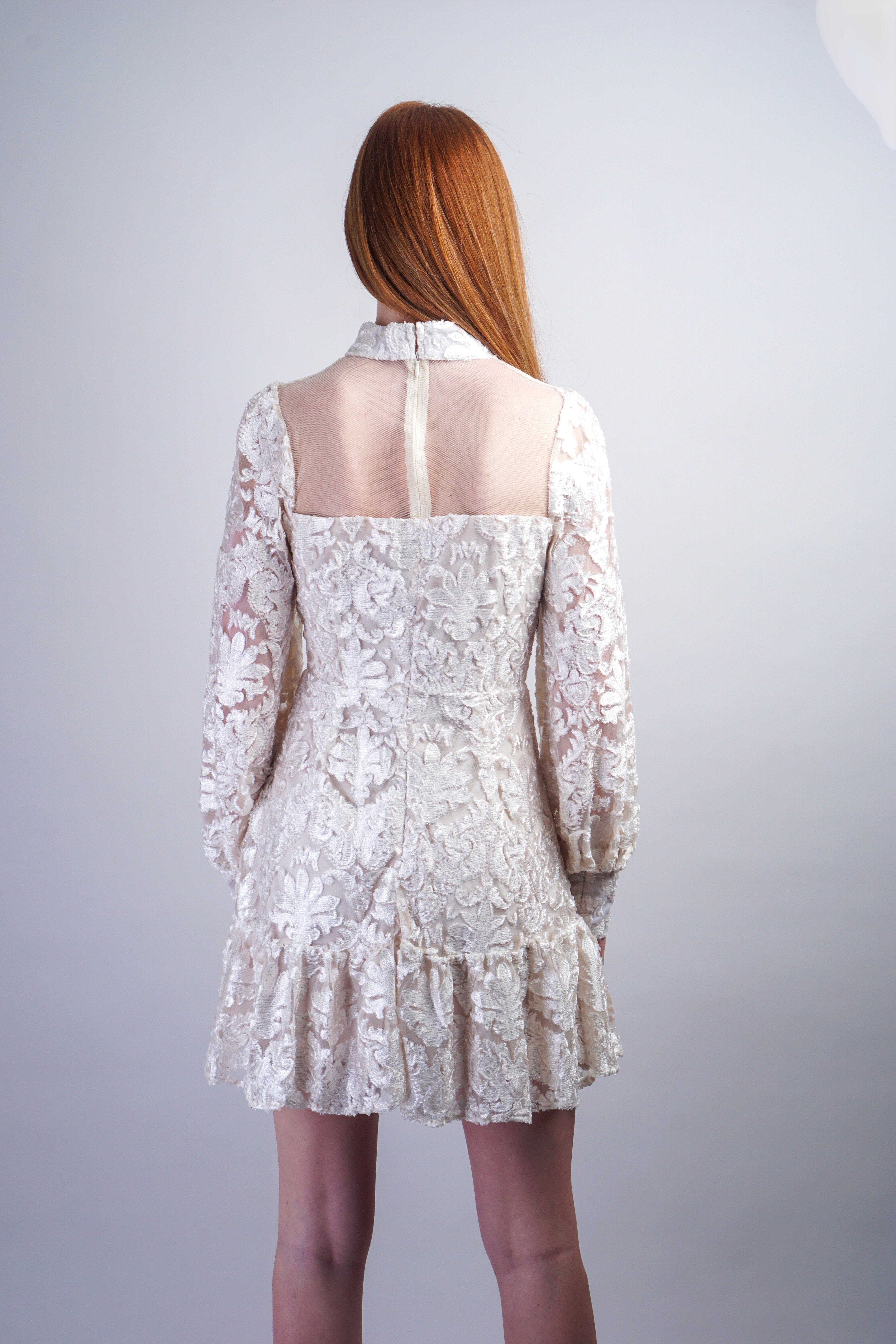 Private Label DRESSES Burnout Ivory Sheer Shift Dress