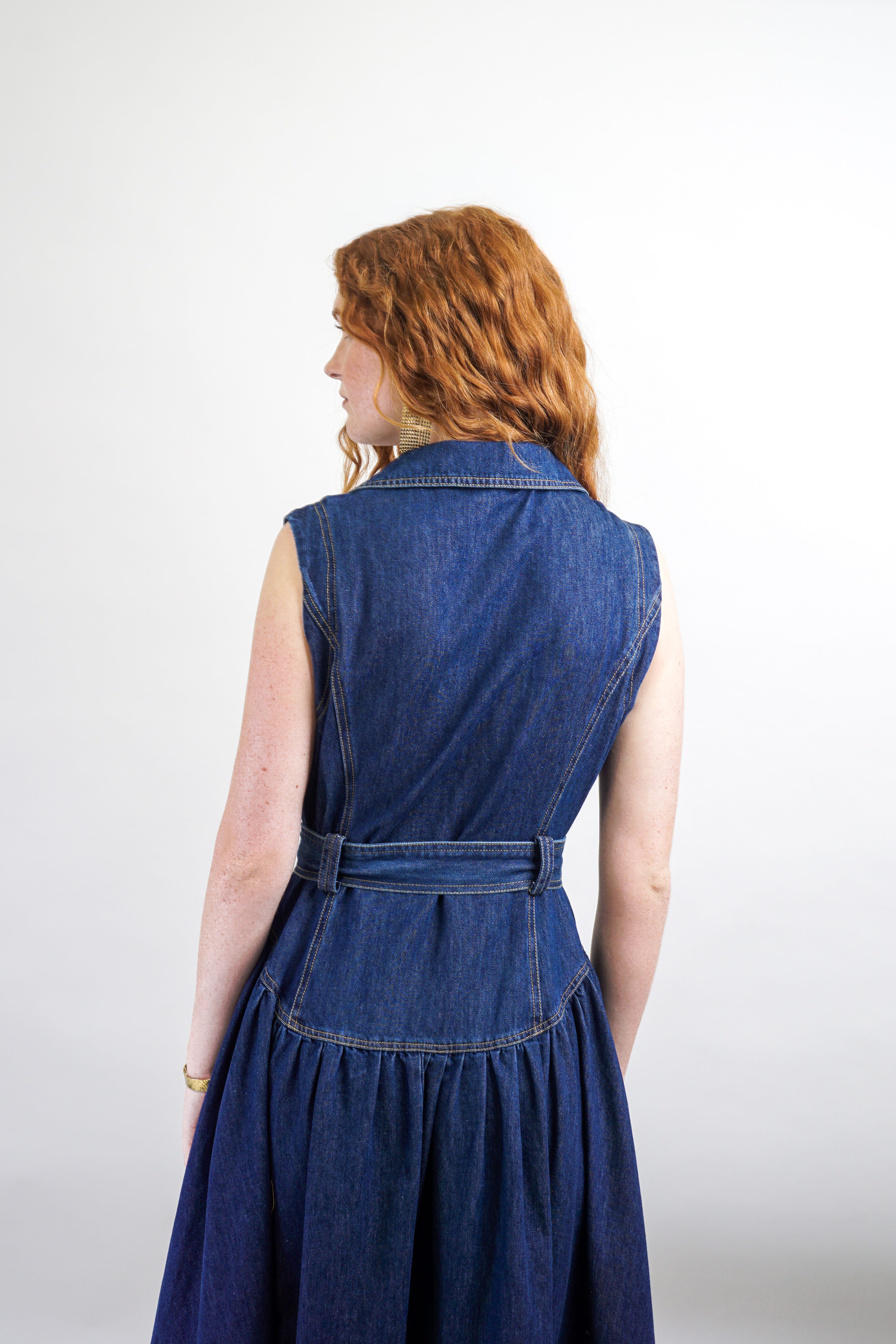Private Label DRESSES Denim Belted Dress