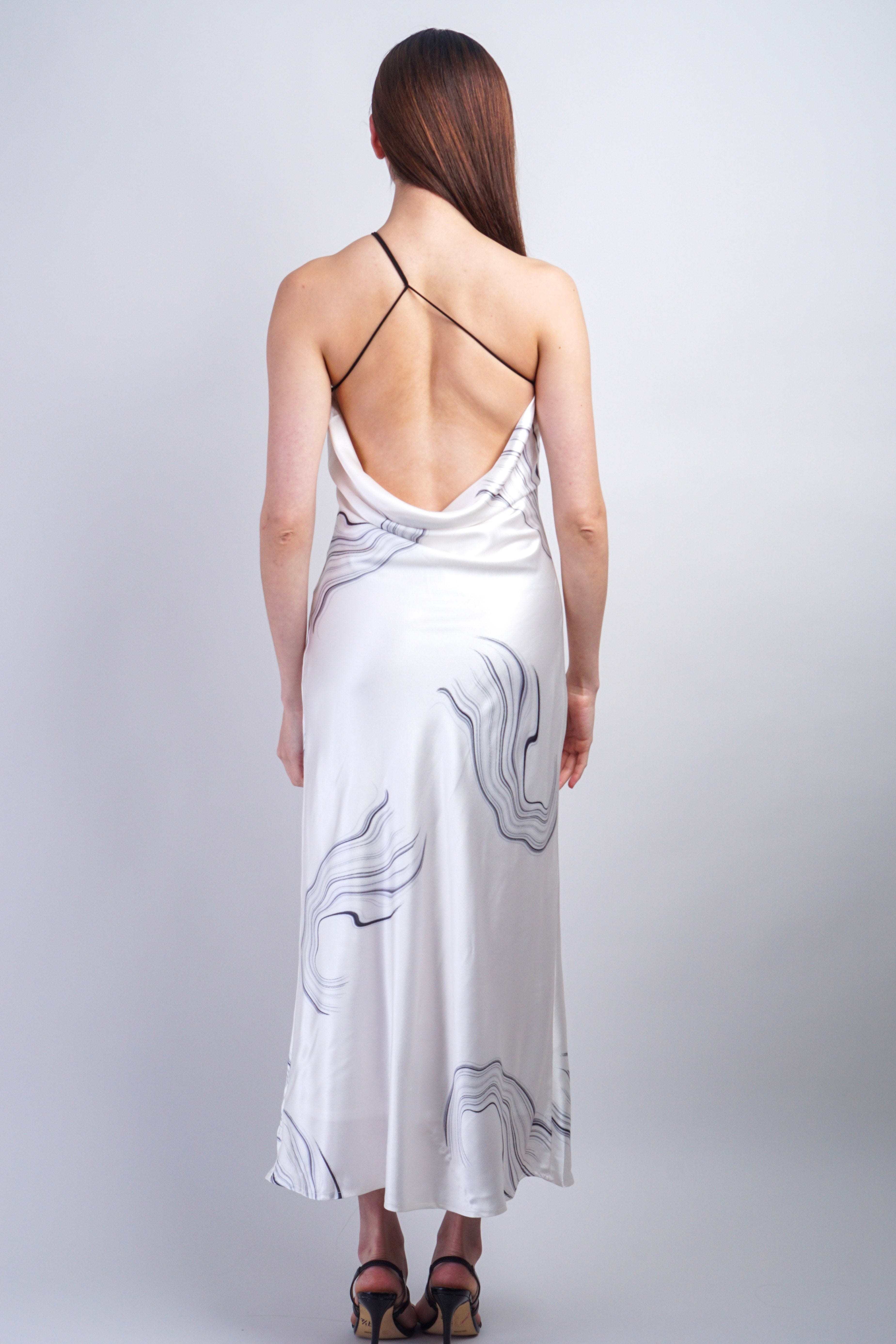 Private Label DRESSES Ivory Satin Bias Maxi Dress