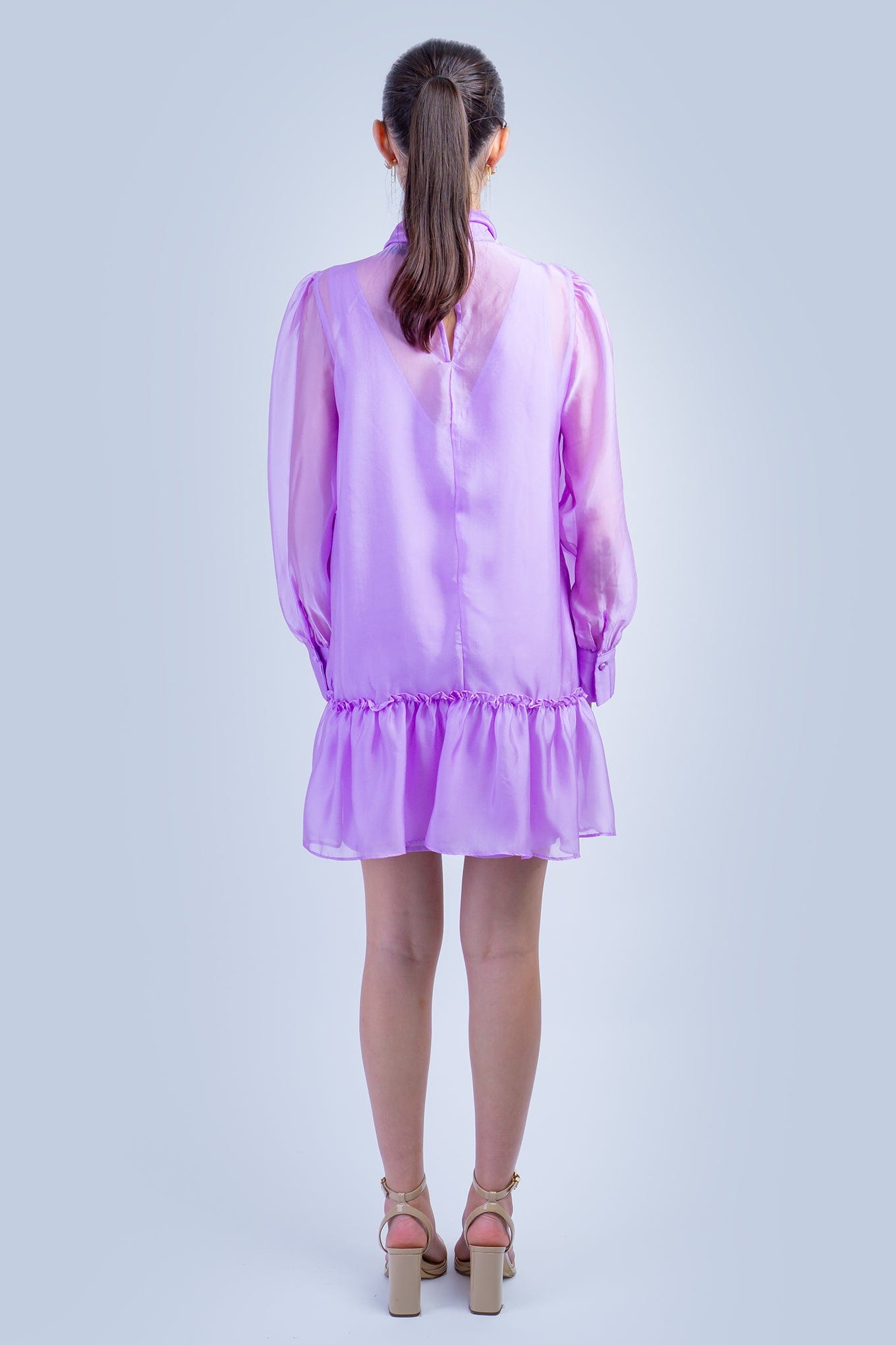 DCD DRESSES Lavendar Soft Chiffon Mk Dress