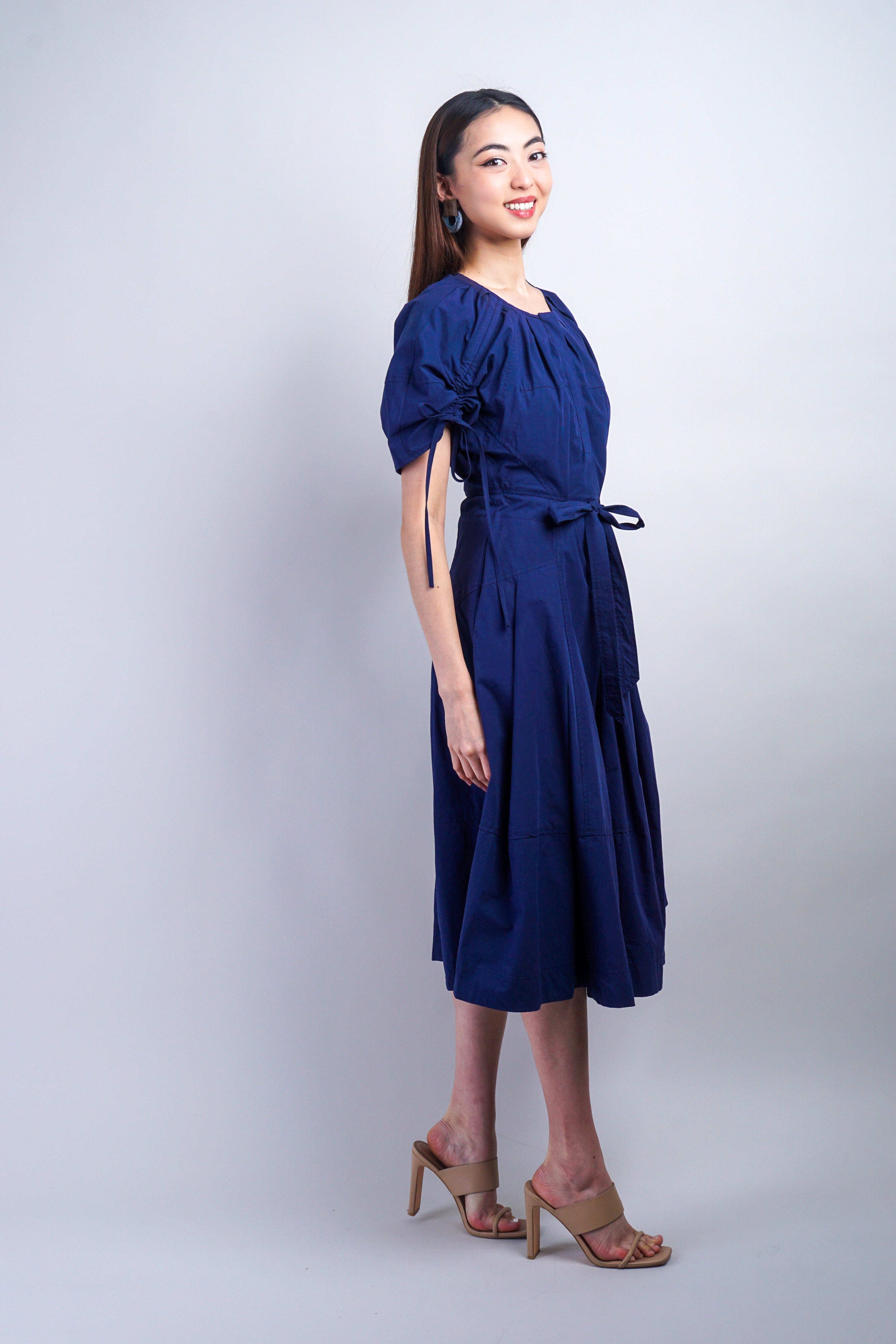 Private Label DRESSES Navy Belt Midi Dress