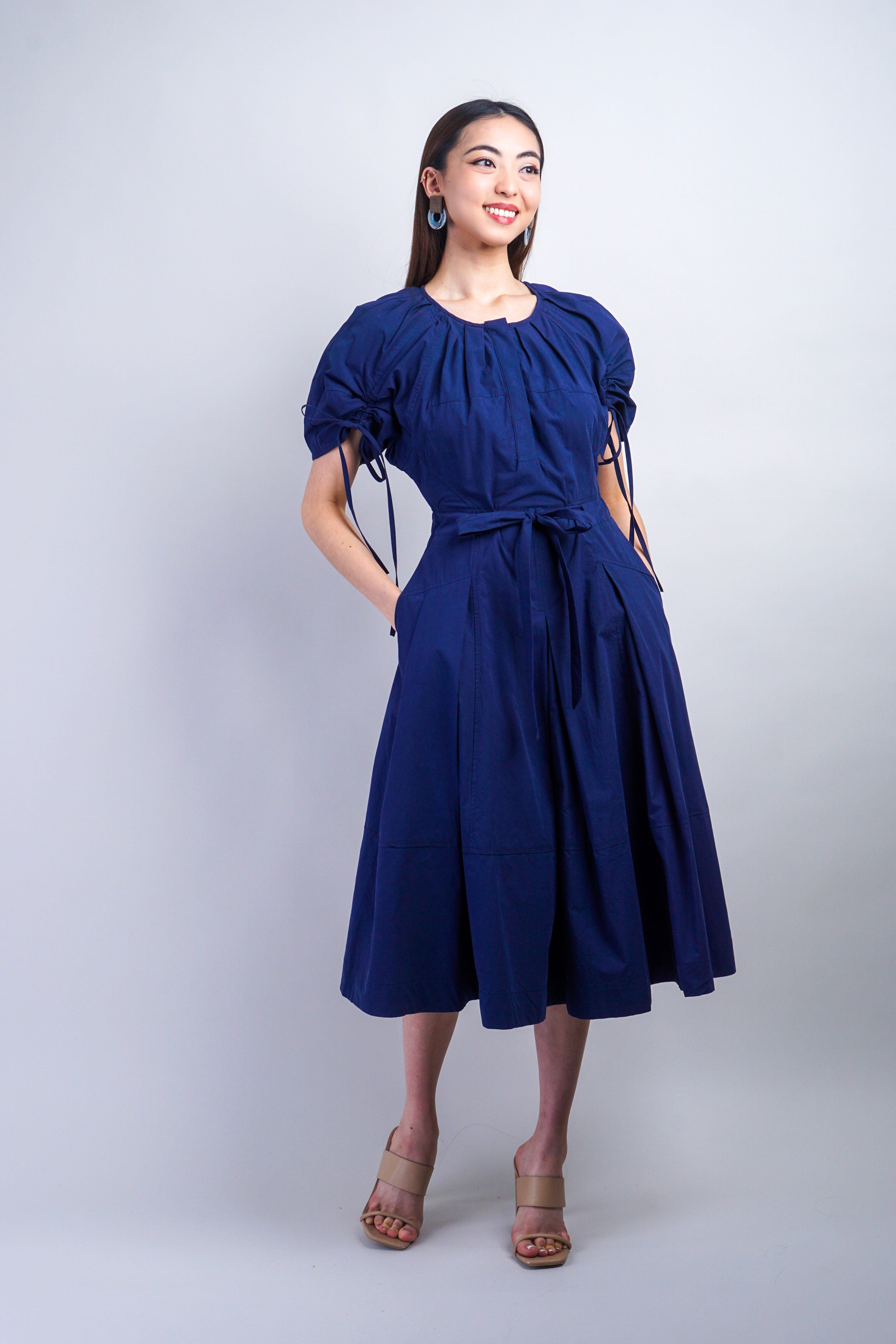 Private Label DRESSES Navy Belt Midi Dress