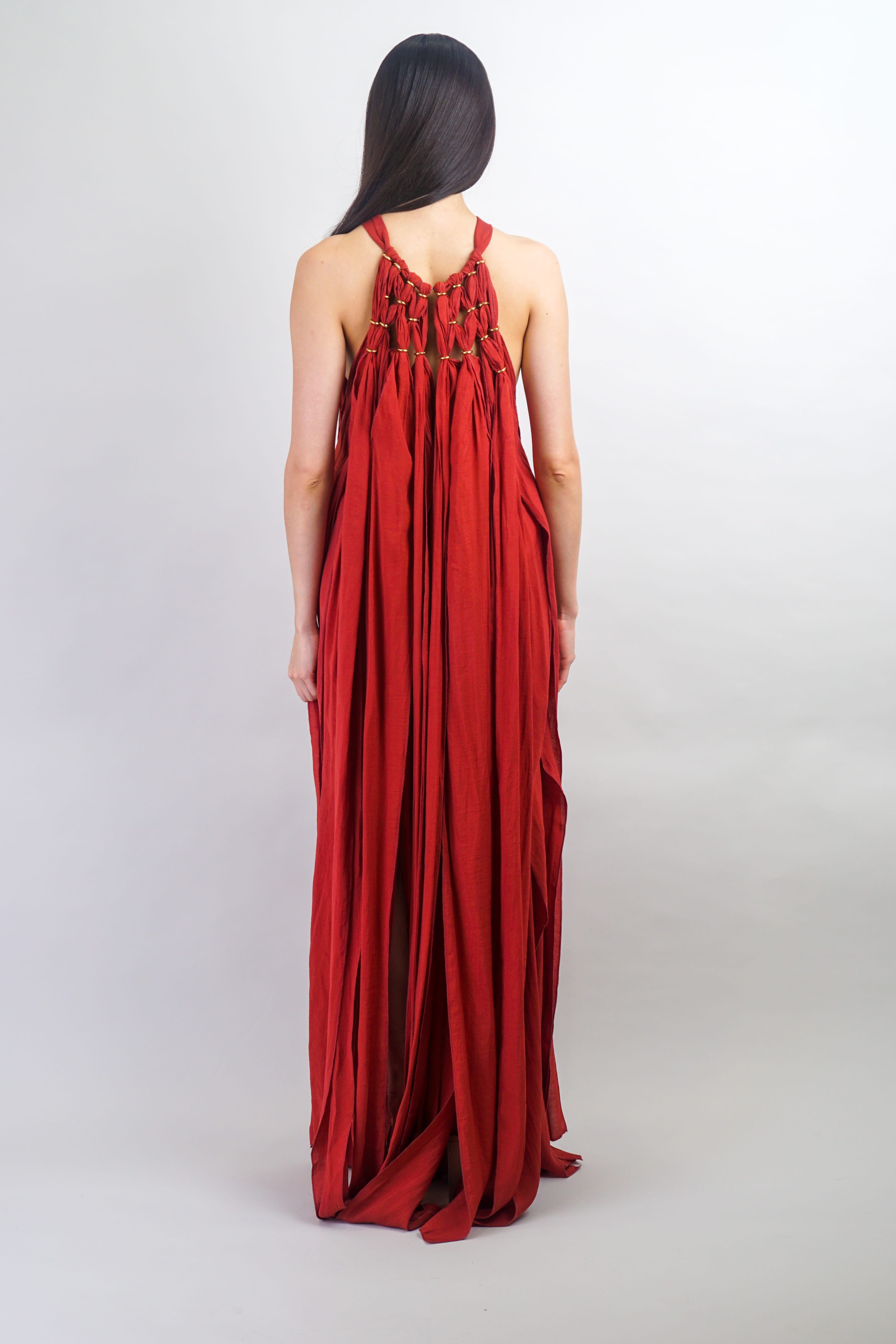 Private Label DRESSES One size / sienna Burnt Sienna Halter Panel Maxi Dress