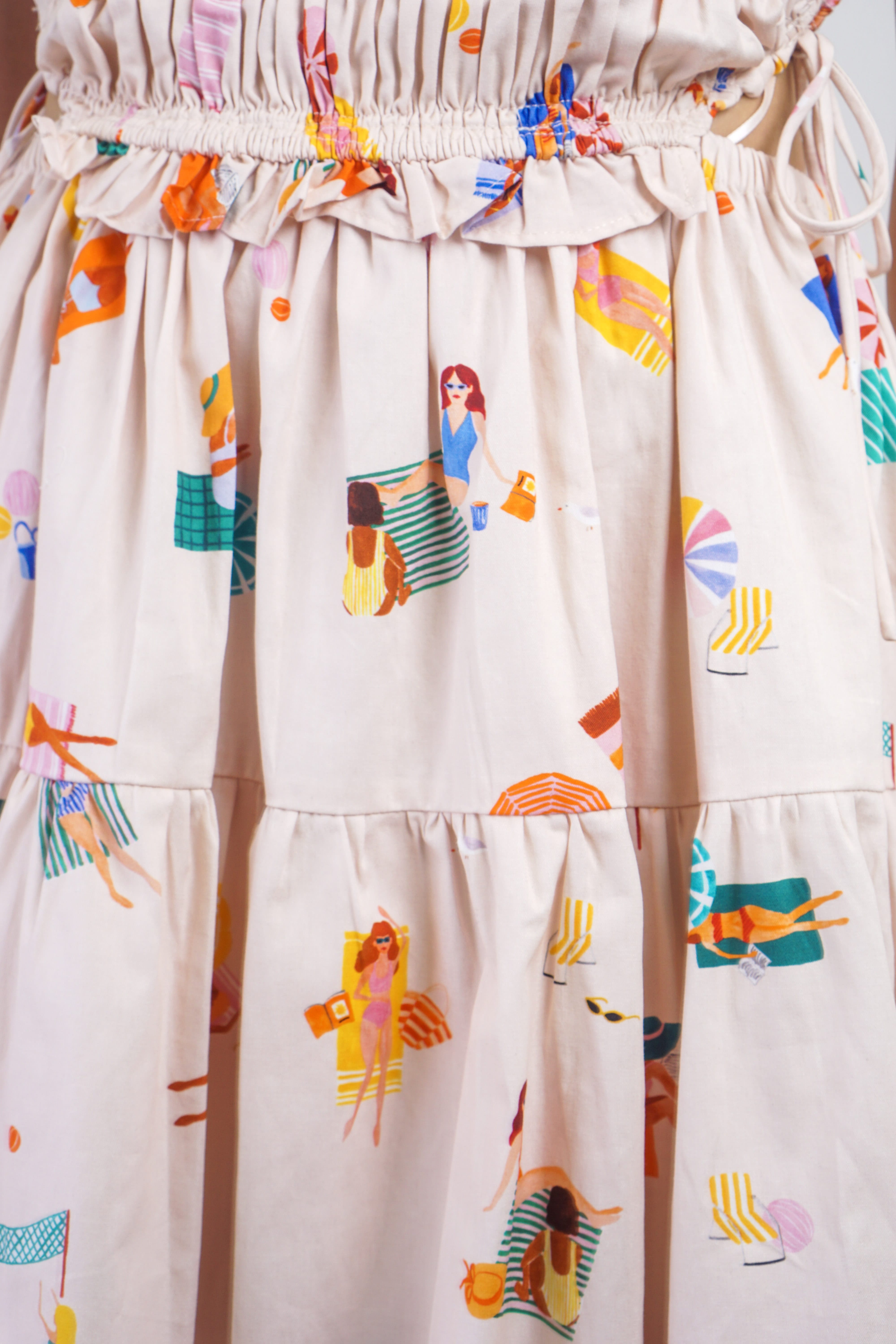 Private Label DRESSES Peachy Summer Gathered Poplin Dress