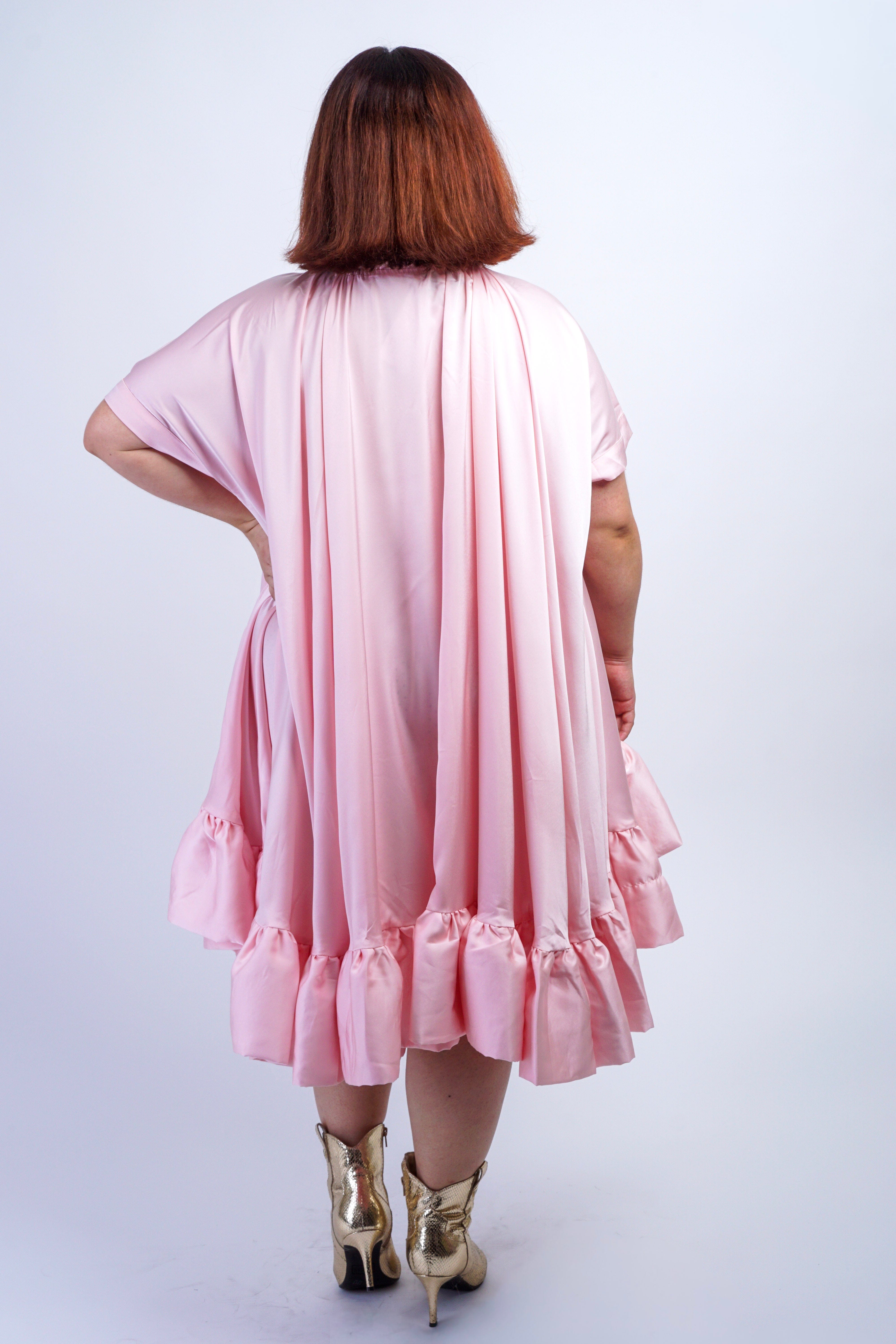 Private Label DRESSES Pink Houndstooth Shift Dress