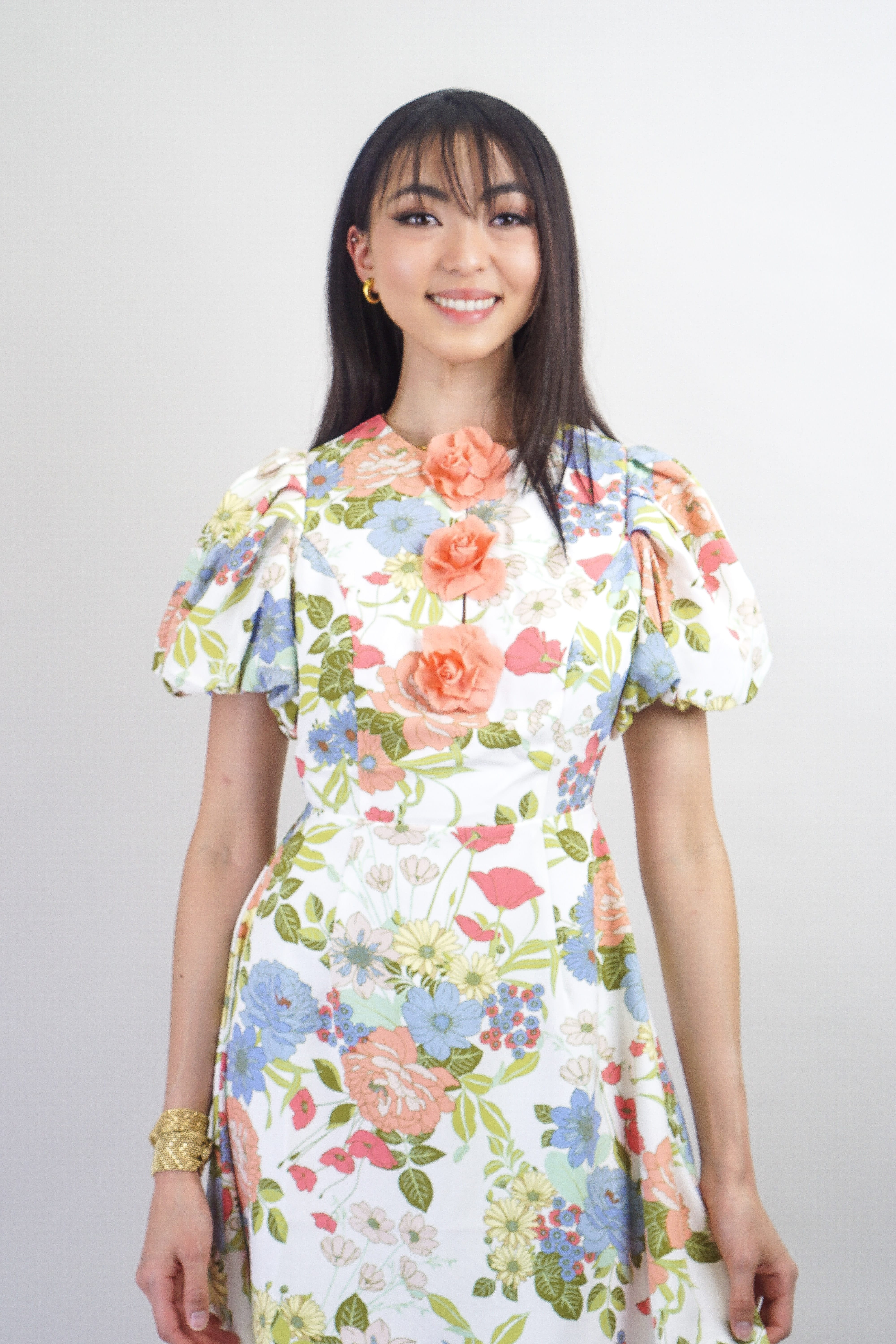 Private Label DRESSES White Floral Mini Dress