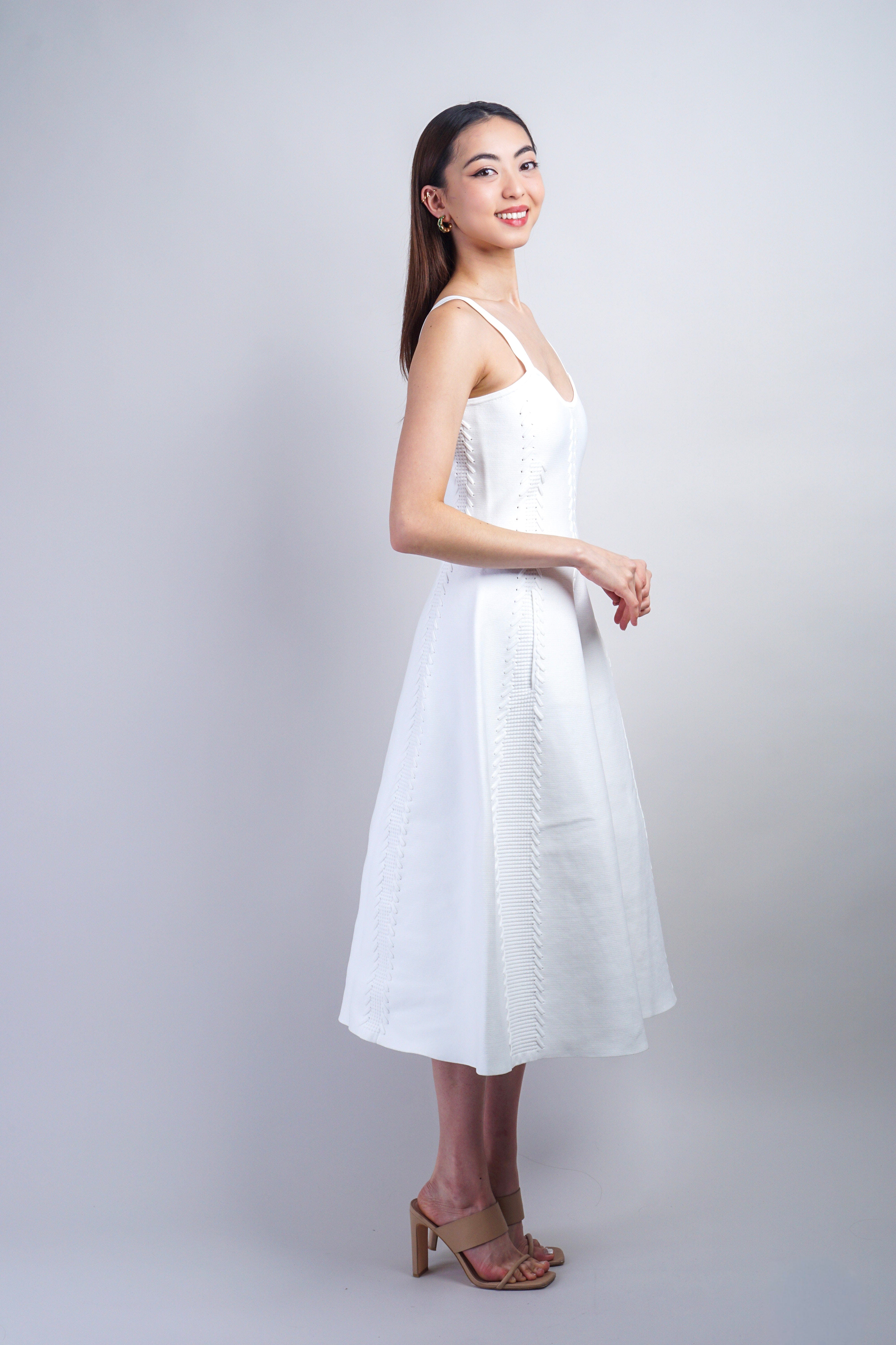 Private Label DRESSES White Modern Knit Dress