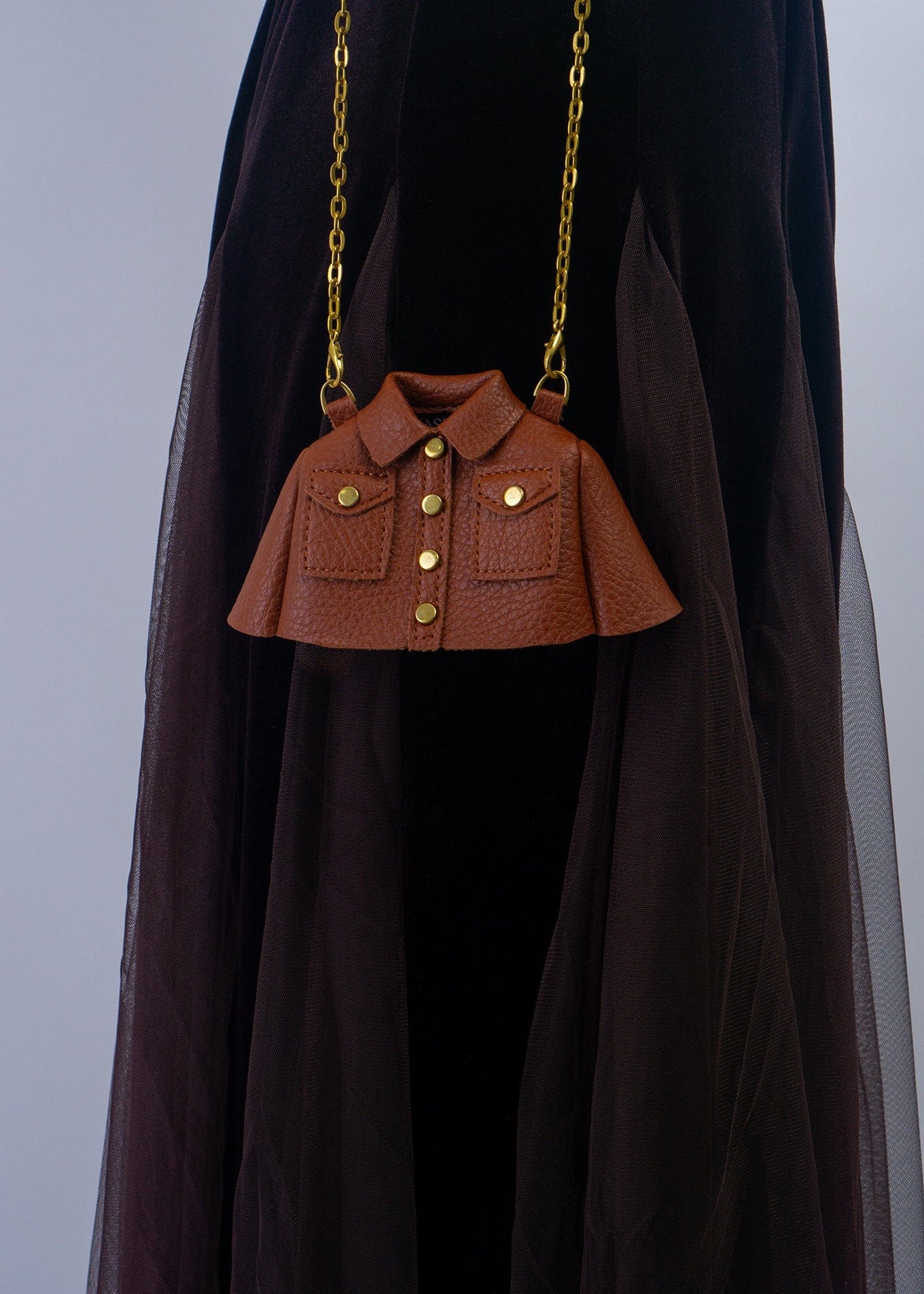 DCD HANDBAGS Brown Jacket Mini Bag