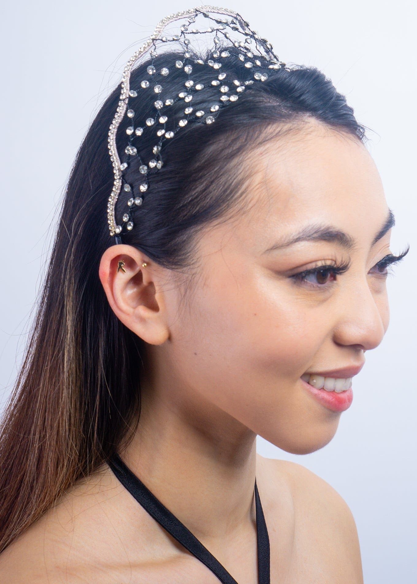 DCD HEADBANDS Clear Rhinestone Fireworks Headband