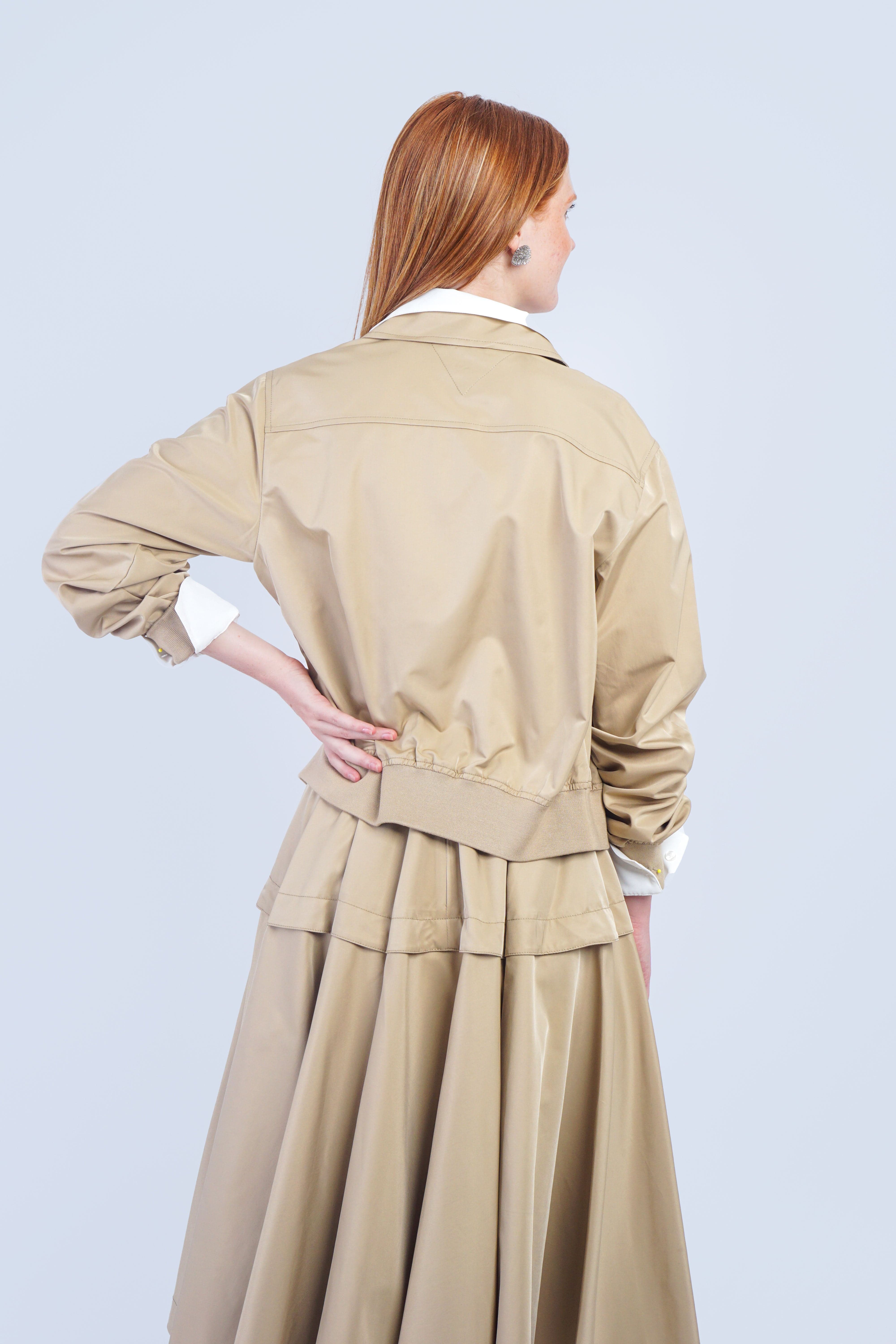 Private Label JACKETS Tan Collared Jacket