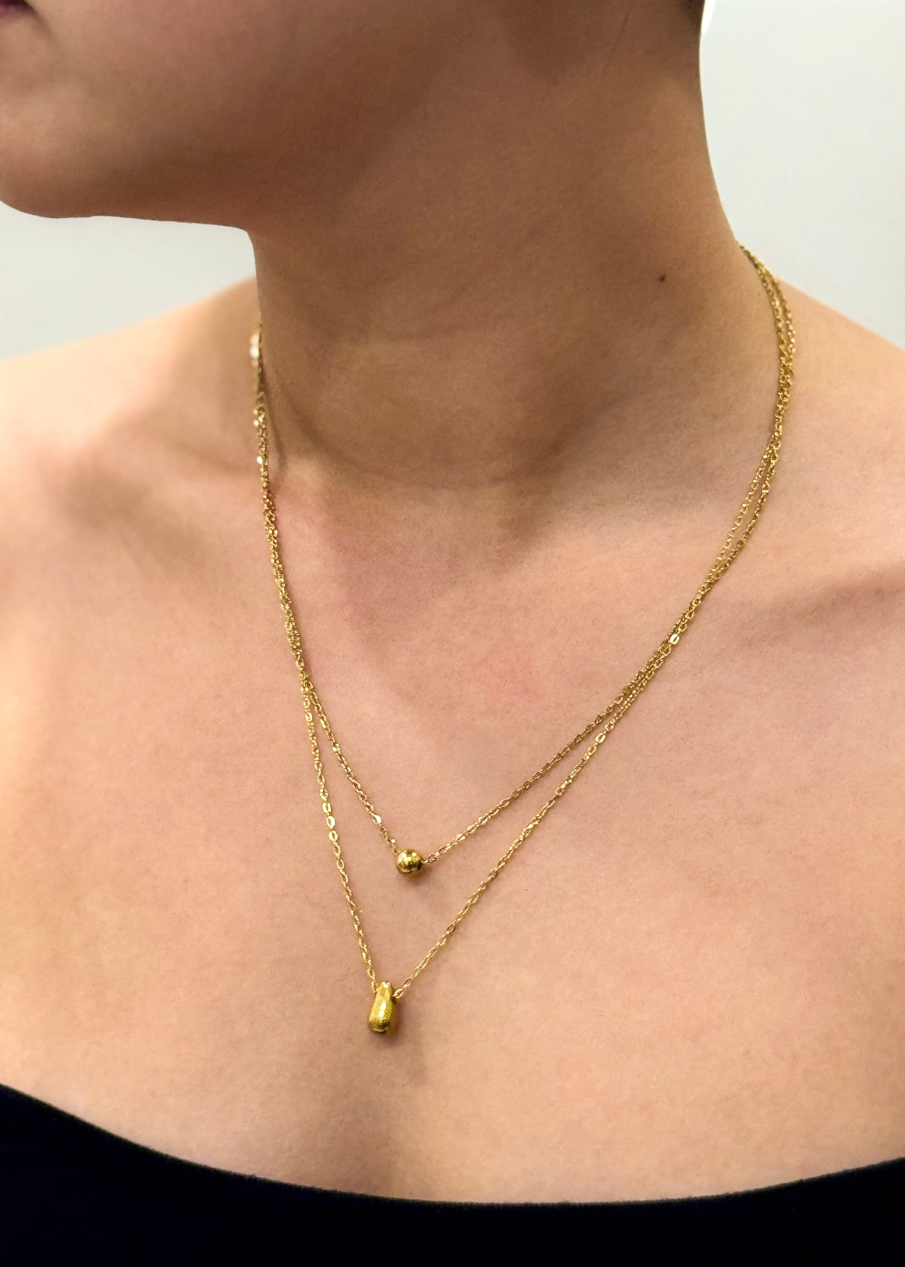 Private Label NECKLACES Gold Water Droplets Necklace