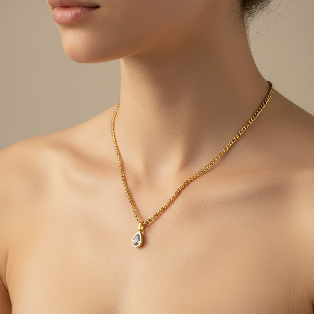Private Label NECKLACES Water Drop Pendent