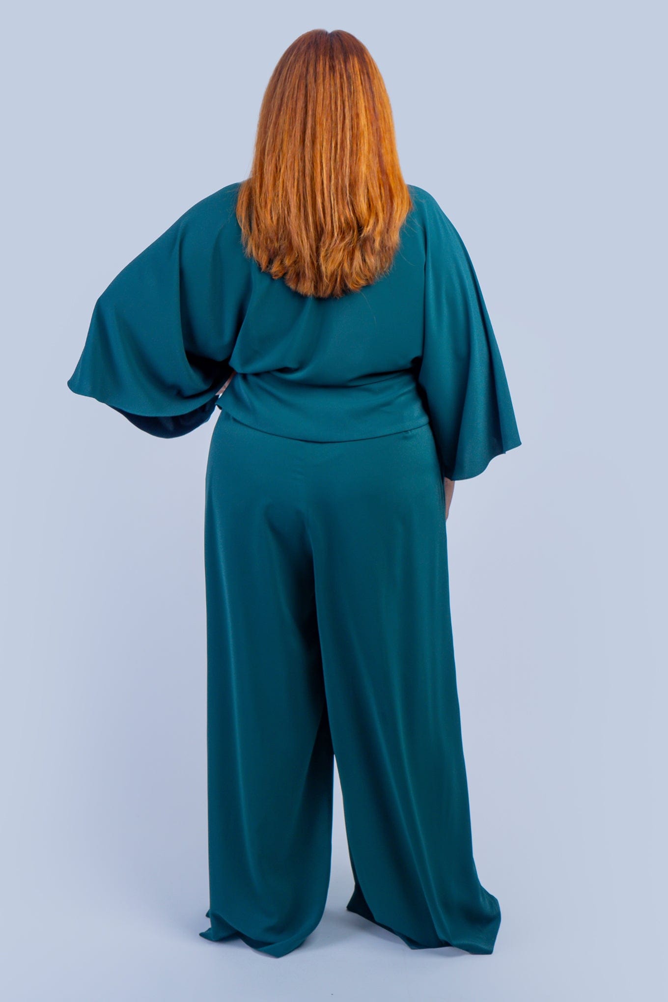 Chloe Dao PANTS Dark Green Pleated High Waist Leslie Pants