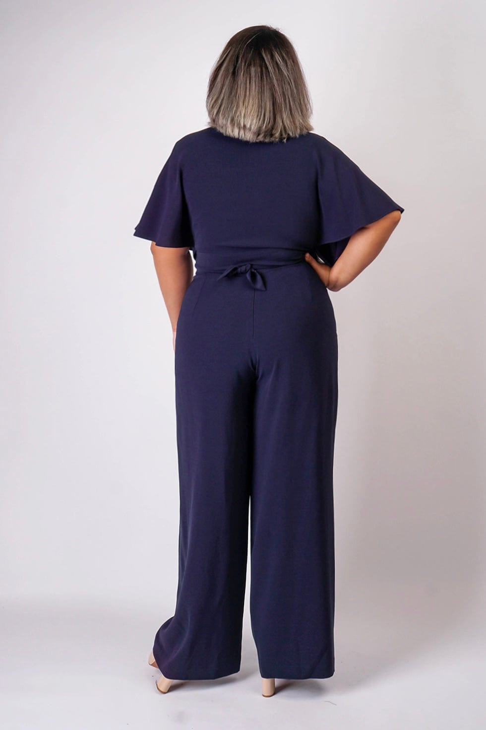 Chloe Dao PANTS Dark Navy Tie Straight Leg Cheryl Pants