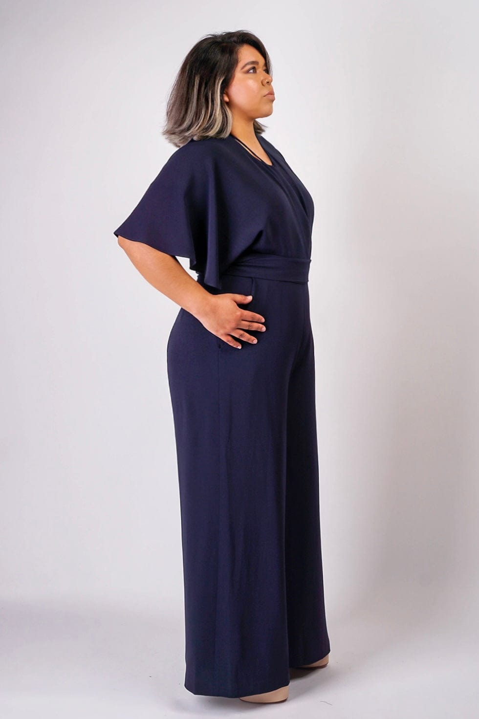 Chloe Dao PANTS Dark Navy Tie Wrapped Cheryl Pants
