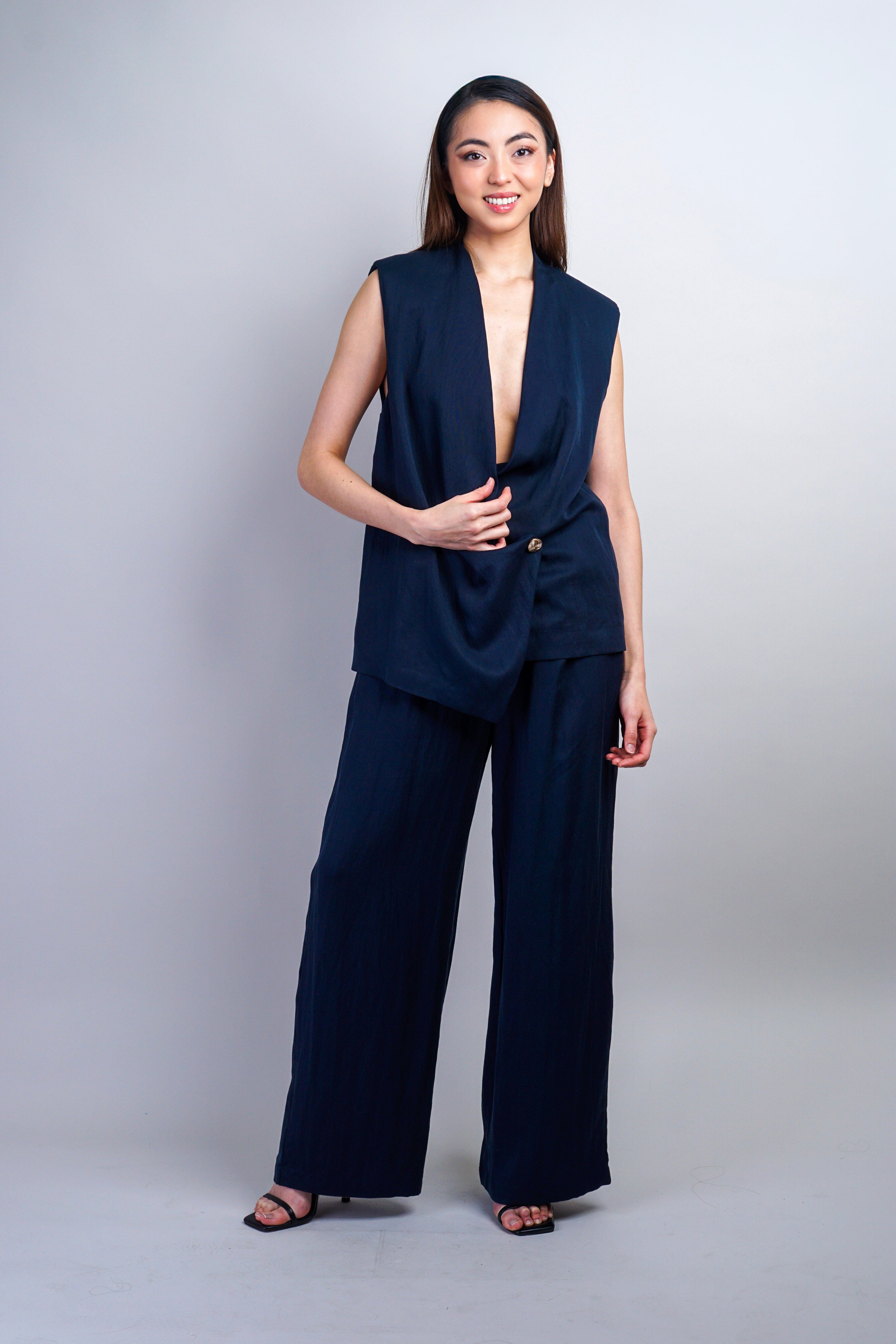 Private Label PANTS Navy Relaxed Pant