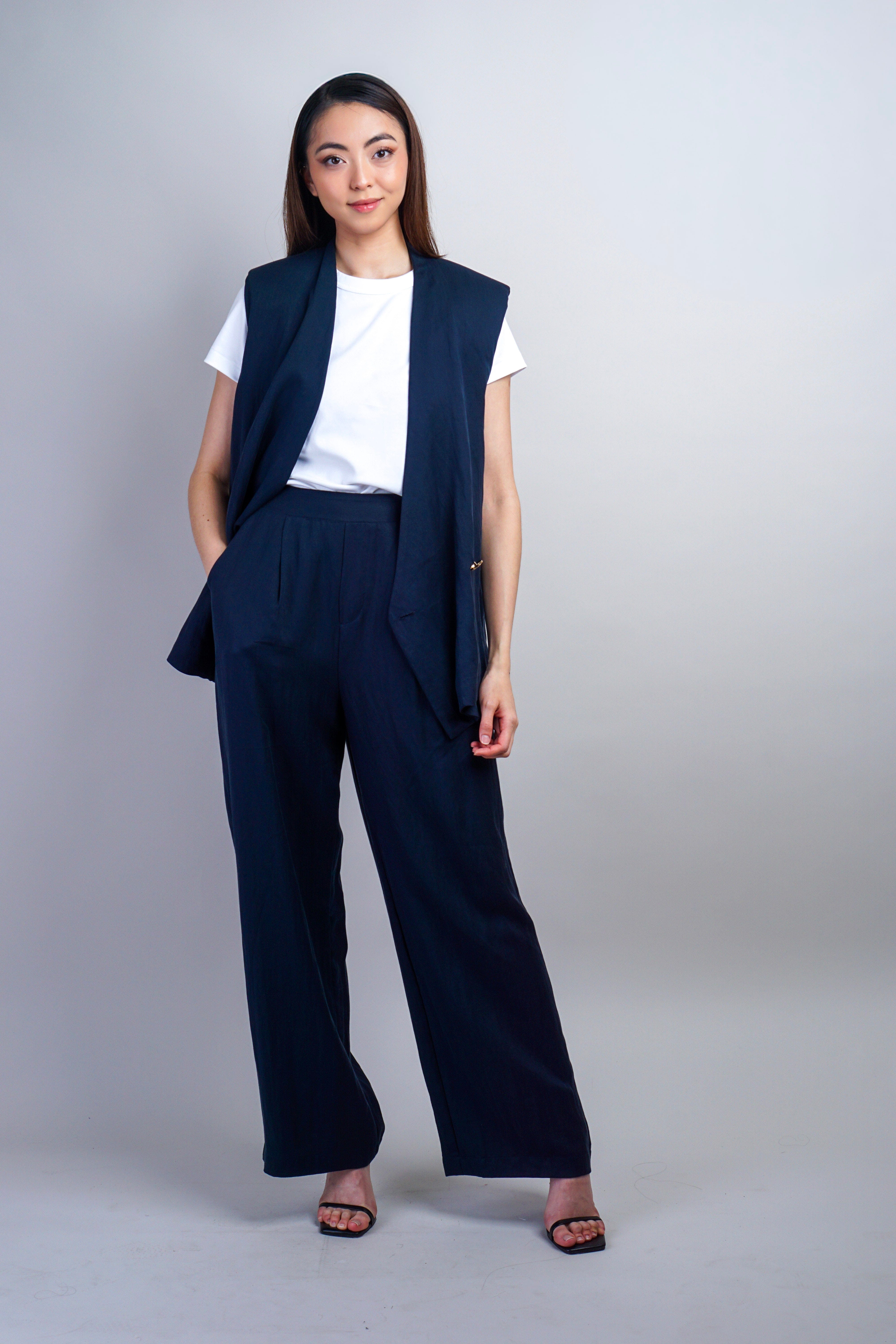 Private Label PANTS Navy Relaxed Pant
