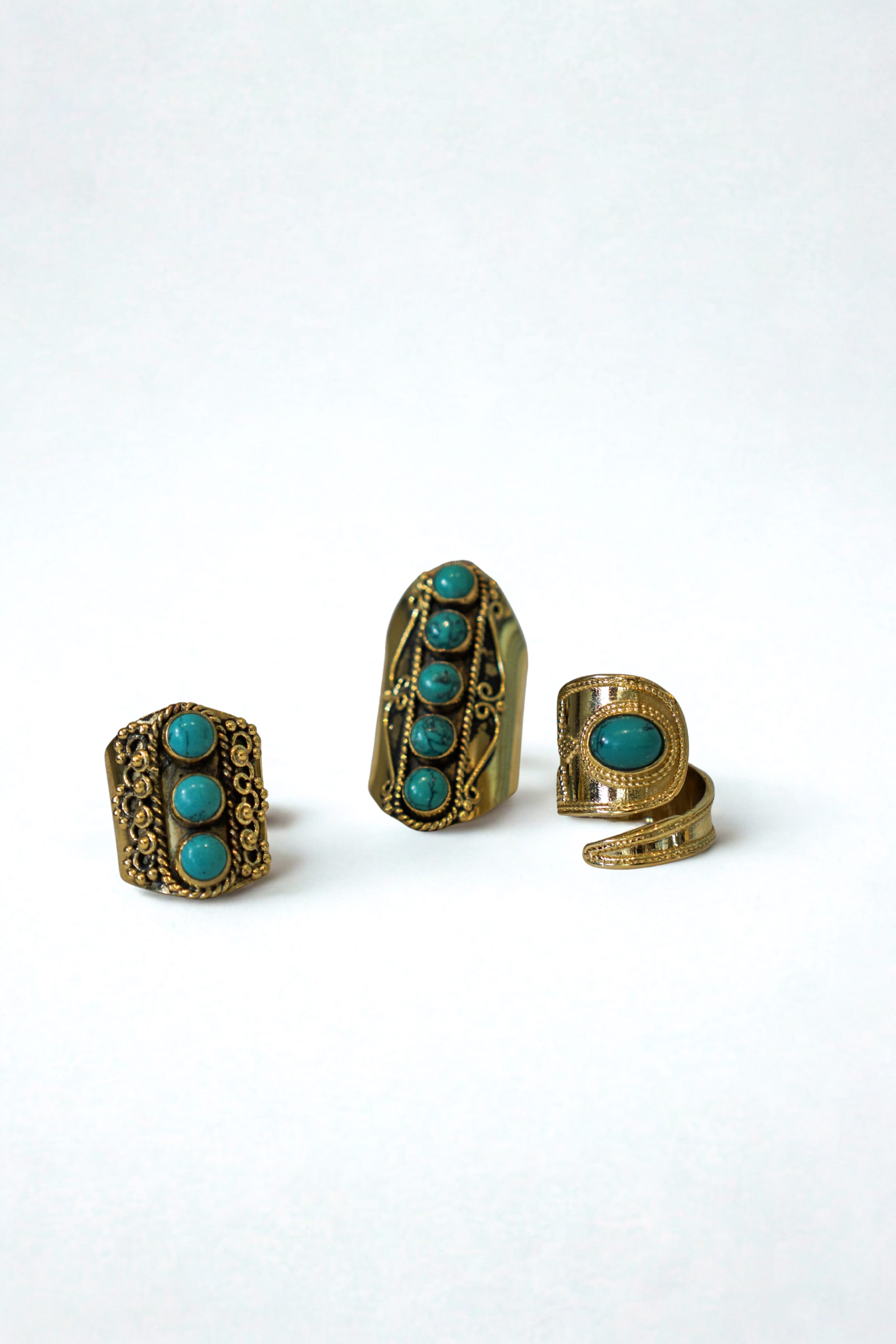 Private Label RINGS Turquoise Turquoise 5 Balls Ring