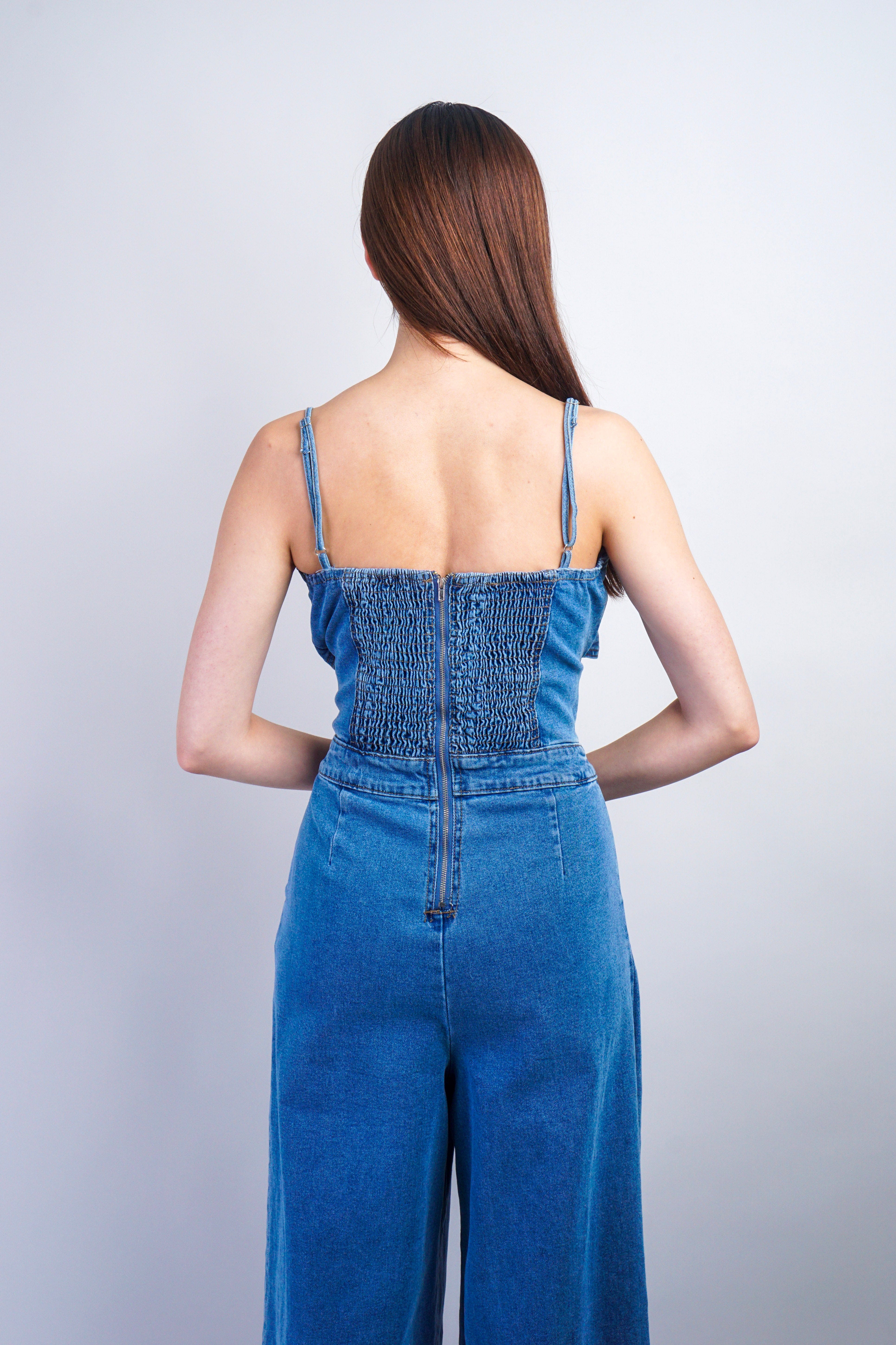 Private Label ROMPERS Denim Sweetheart Jumpsuit