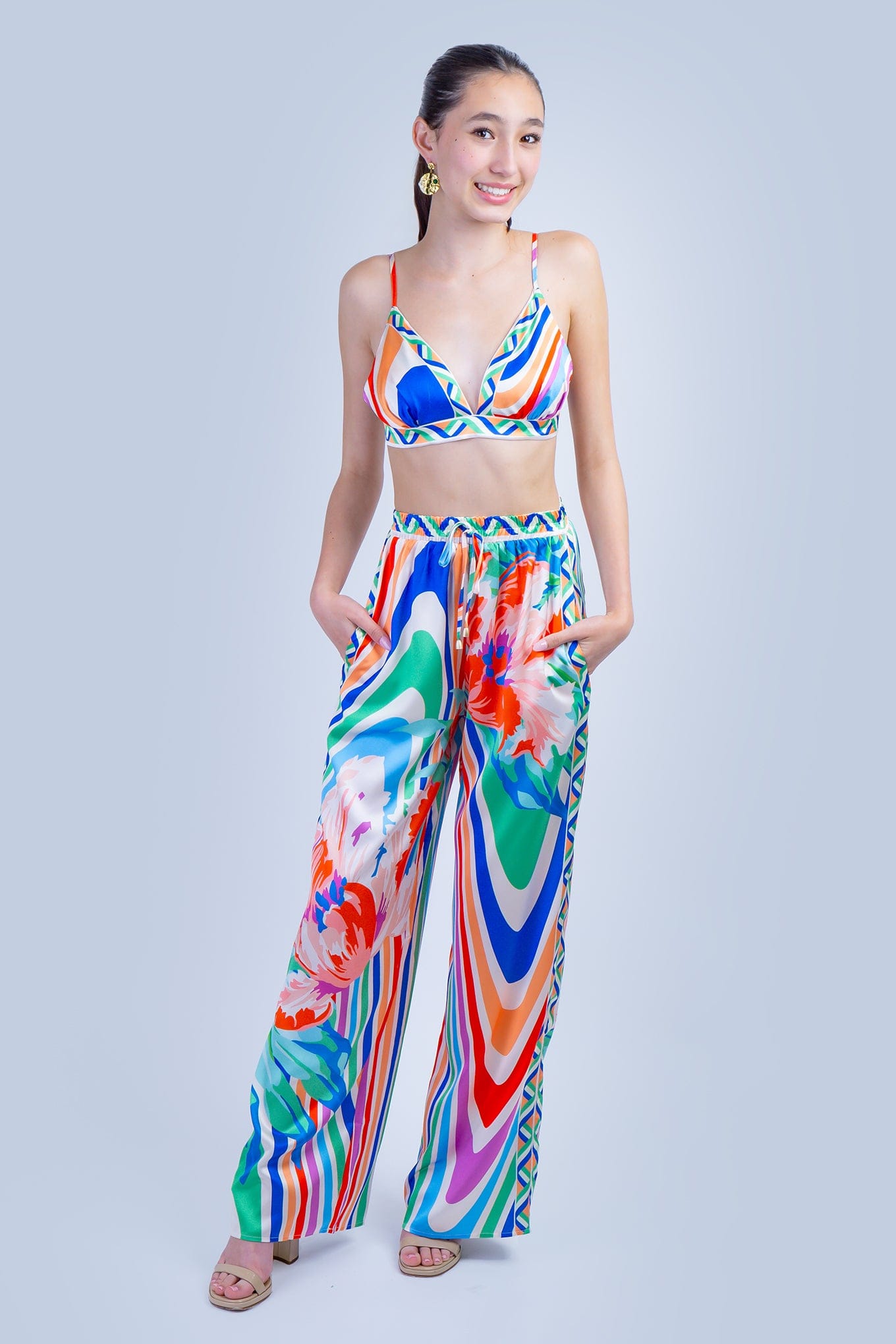DCD SETS Multi Abstract Bra Pant Set