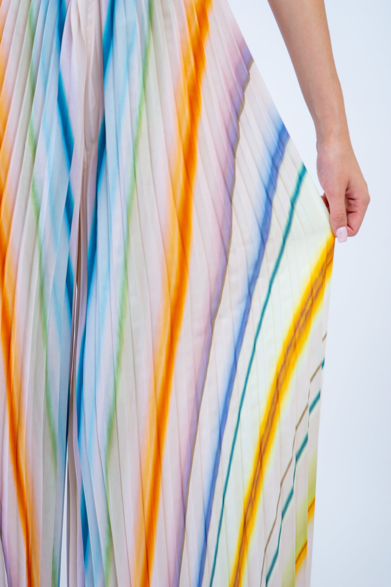 DCD SETS Pleats Multicolor Wide Leg Pant