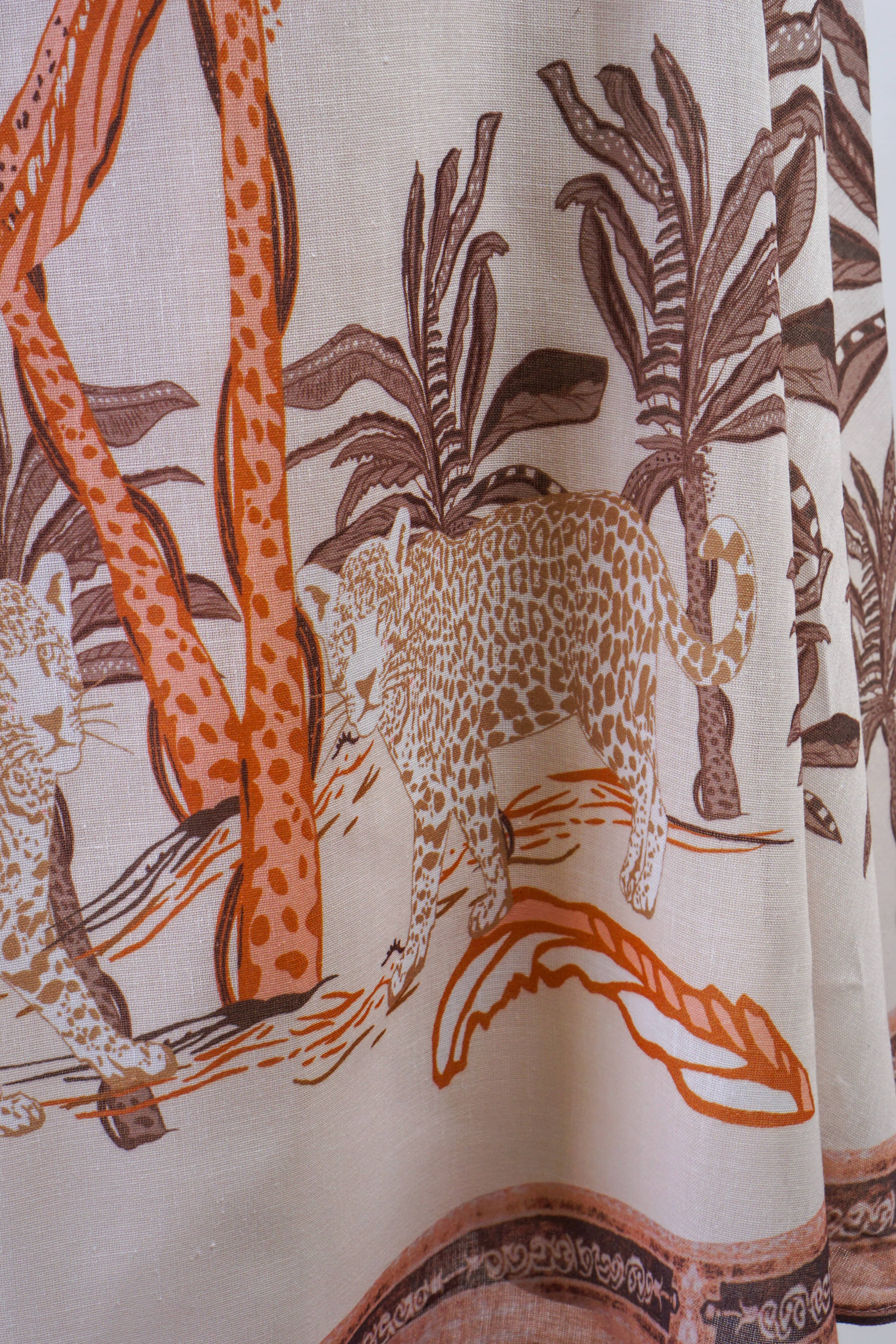 Private Label SKIRTS Beige Tropical Skirt