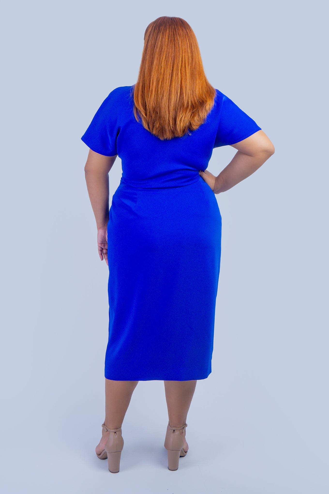 Chloe Dao SKIRTS Blue Misha Wrapped Midi Skirt