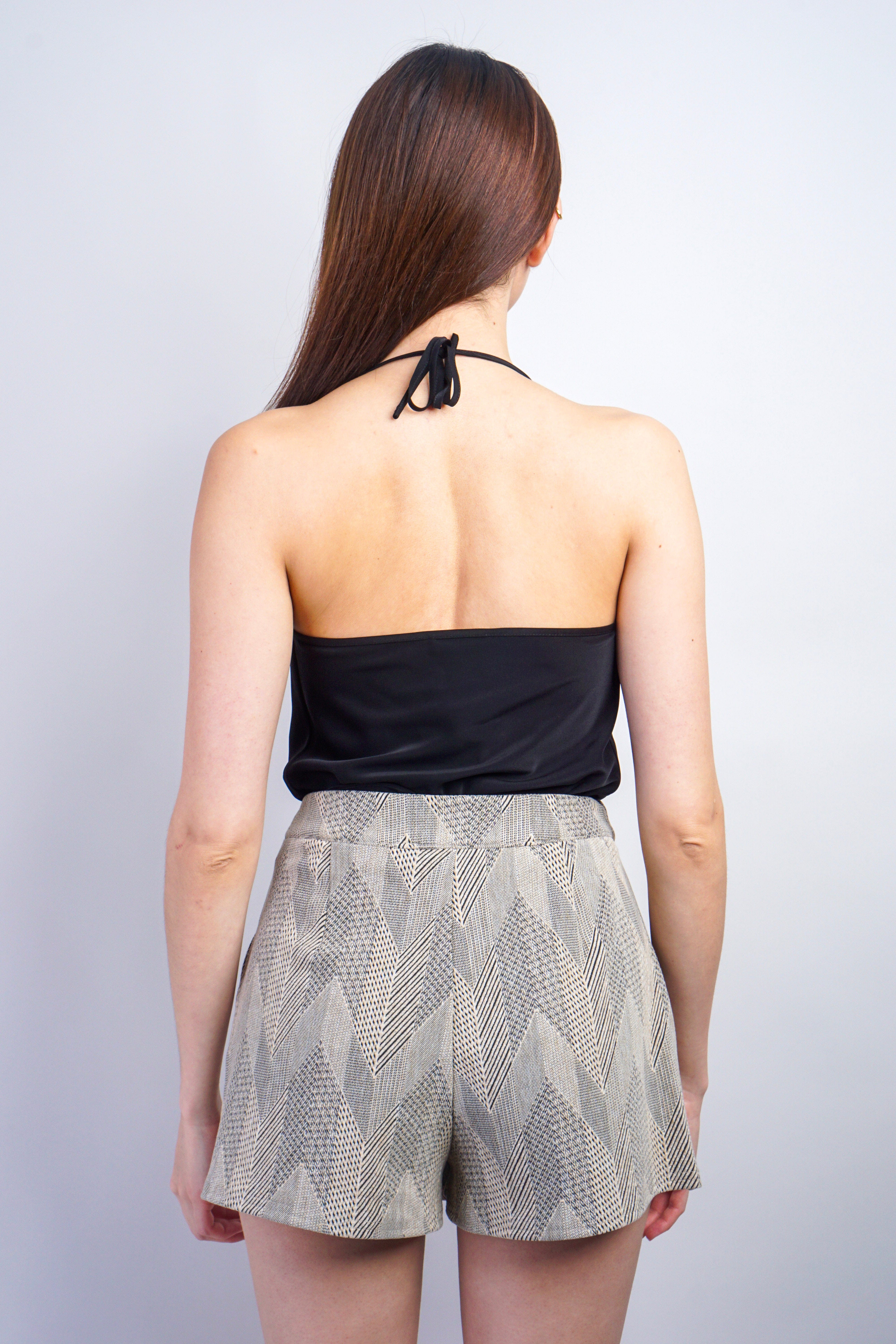 Private Label SKIRTS Taupe Chevron Skort