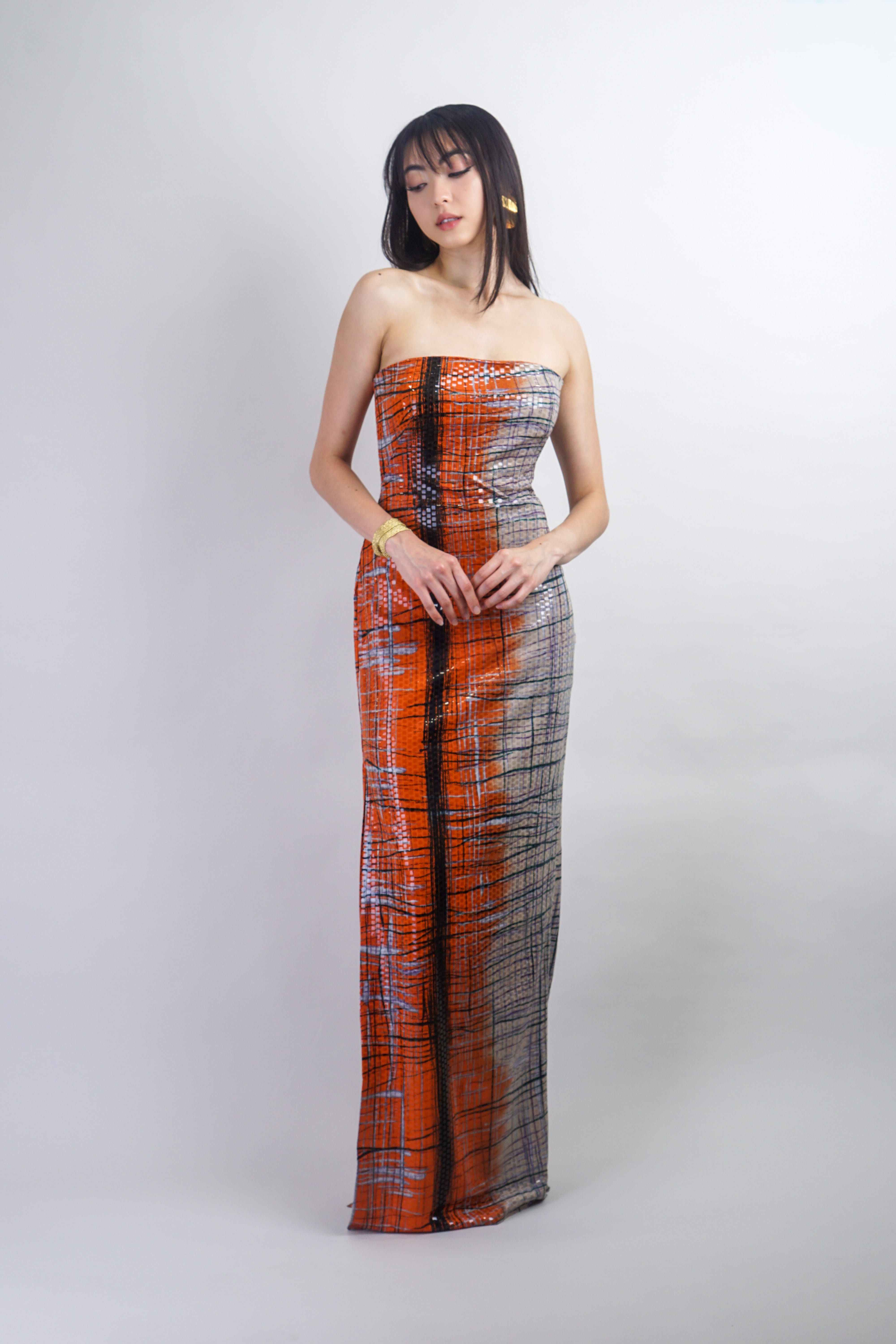 CD-Archive Strapless Sanaz Gown