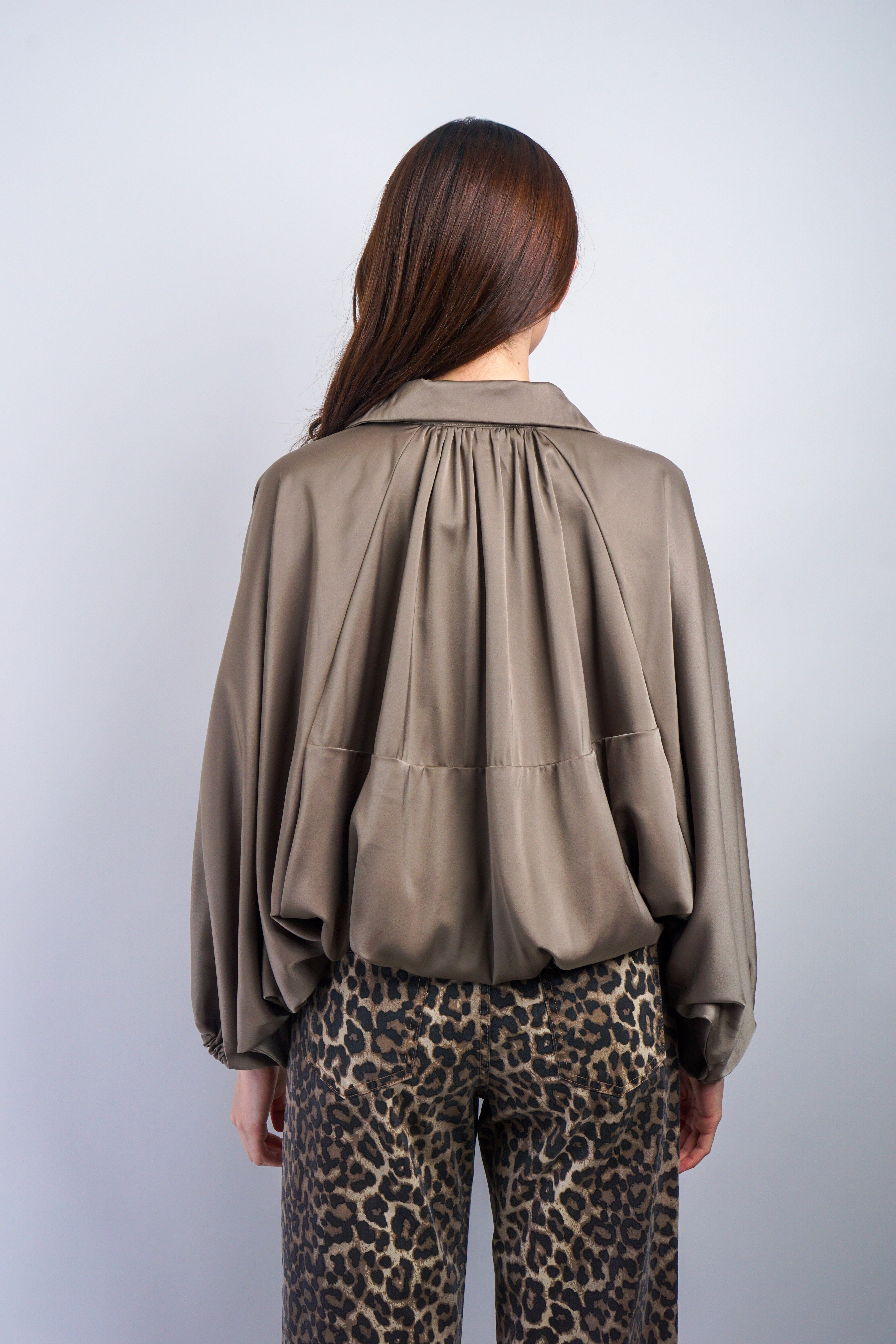 Private Label TOPS Olive Blouson Raglan Sleeve Jacket
