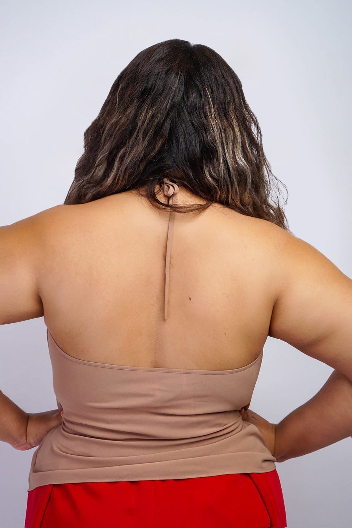 Chloe Dao TOPS Tan Colina Cowl Neck Top