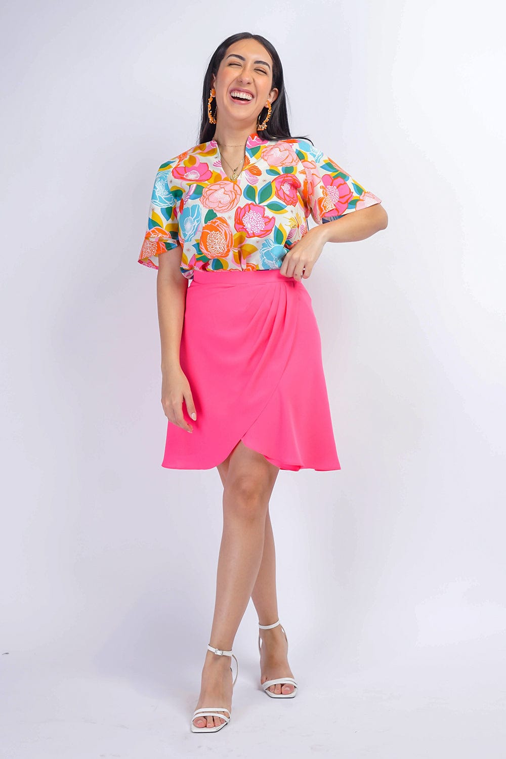 BOTTOMS Barbie Pink Wrapped Kree Skirt - Chloe Dao