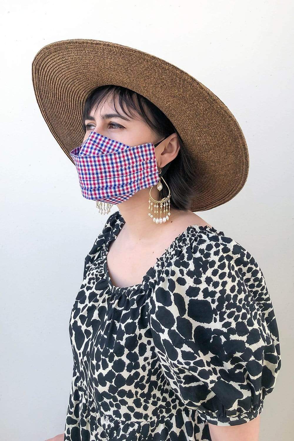 Box Pleated Face Masks Golden Wings Box Pleated Mask (with Filter Pocket) - Chloe Dao