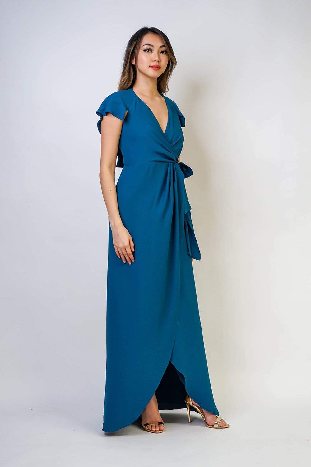 Chloe Dao GOWN Sameerah Gown in Teal