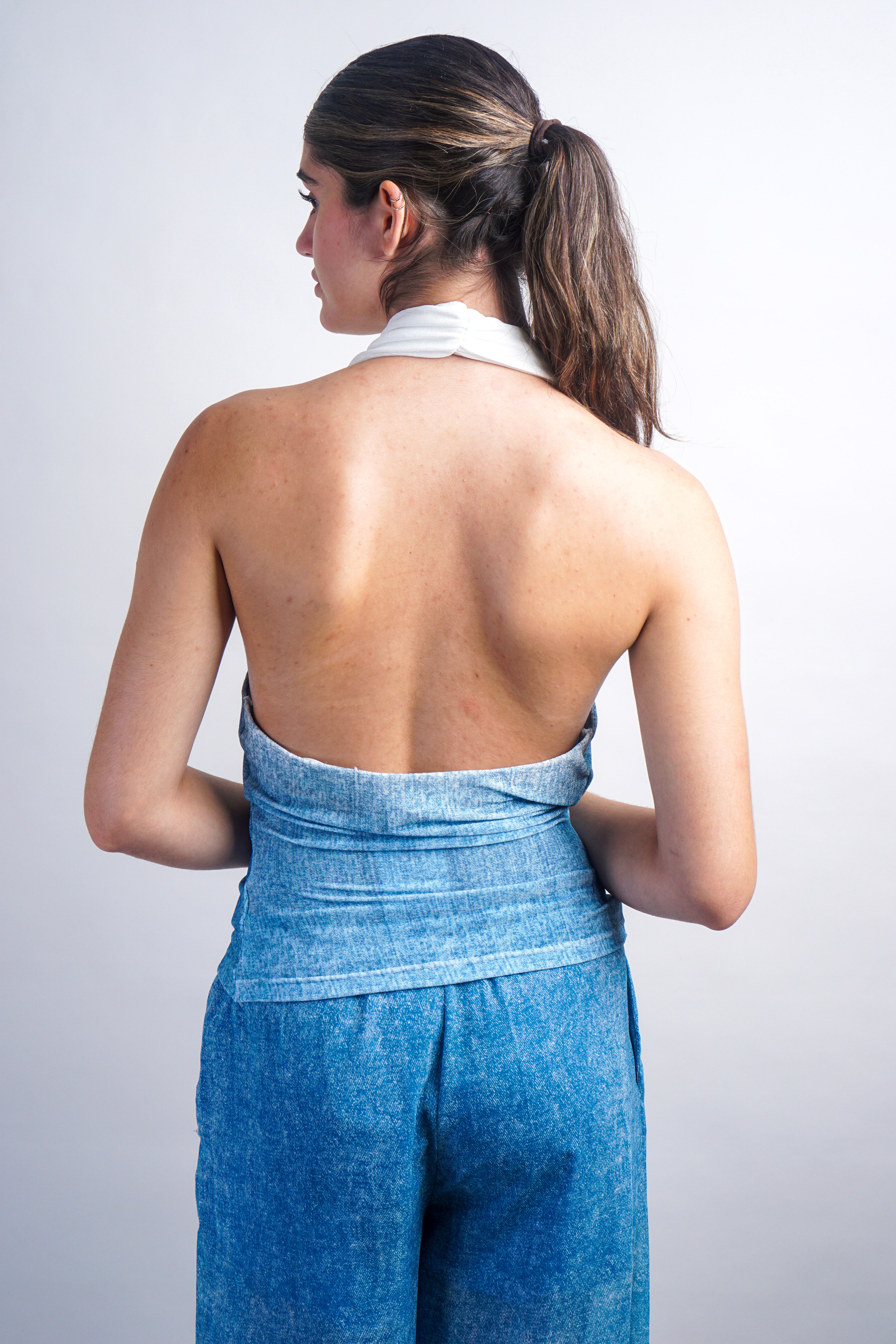 Blue Ombre Halter Top