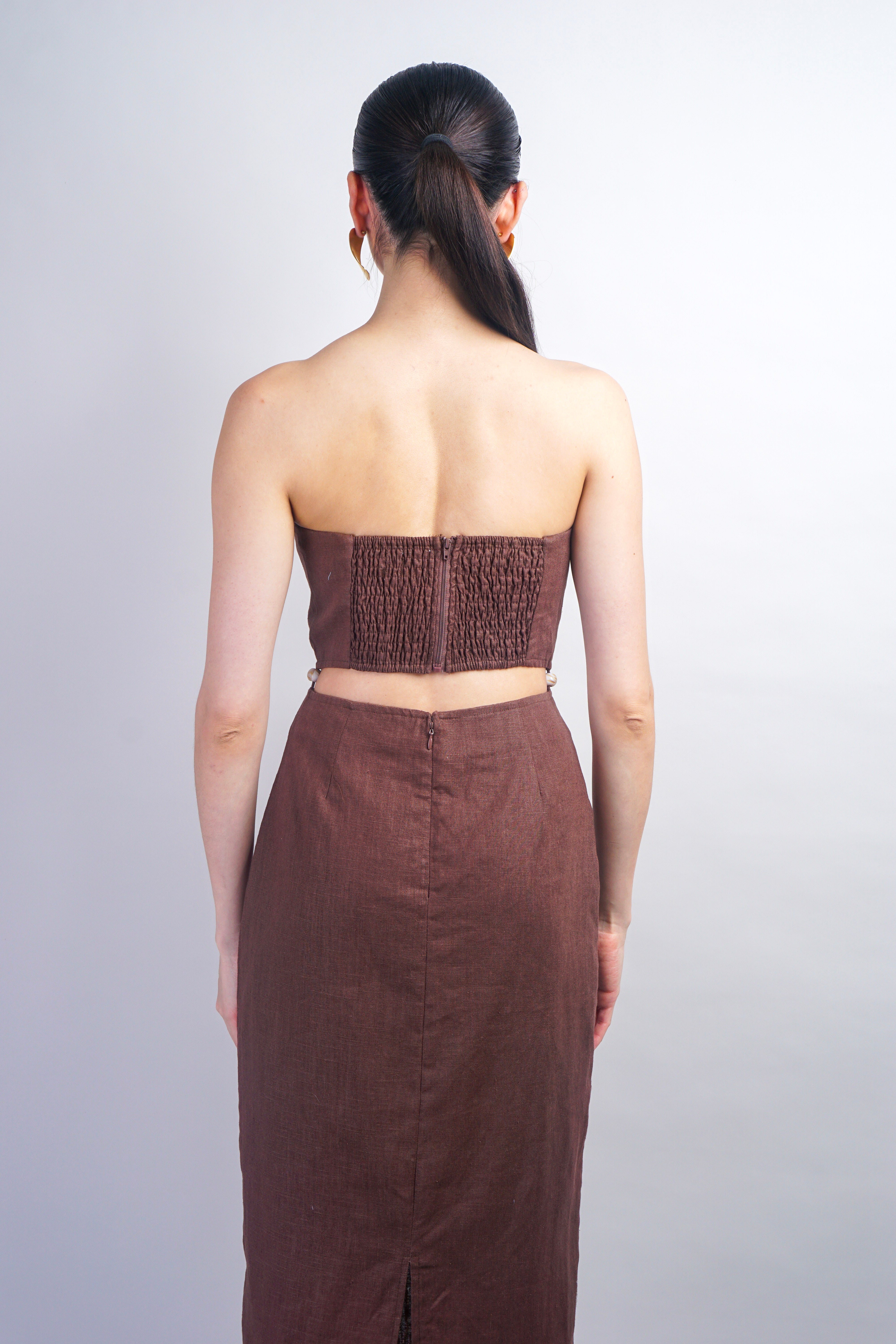Brown Midi Dress