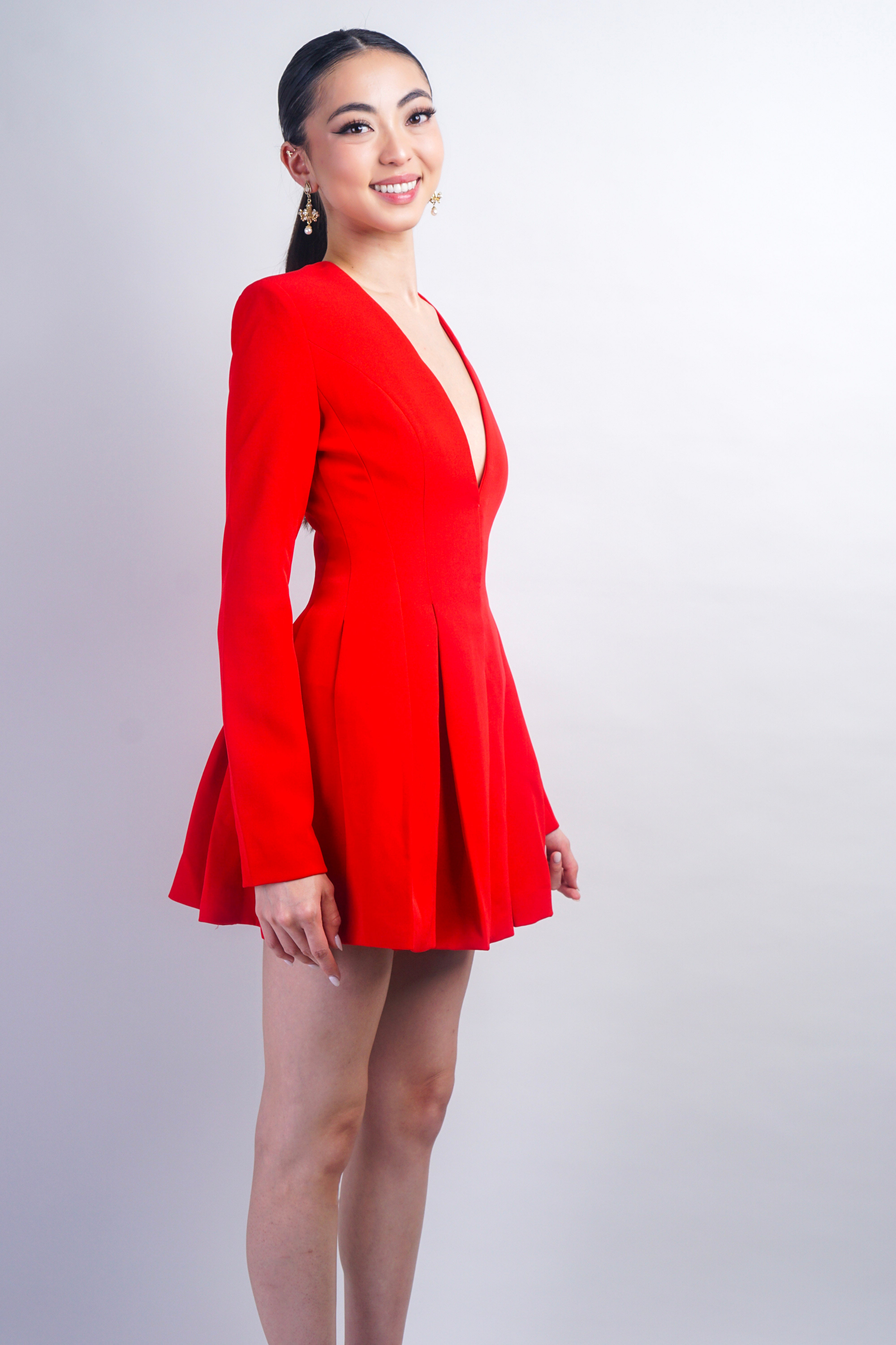 Red Blazer Mini Dress
