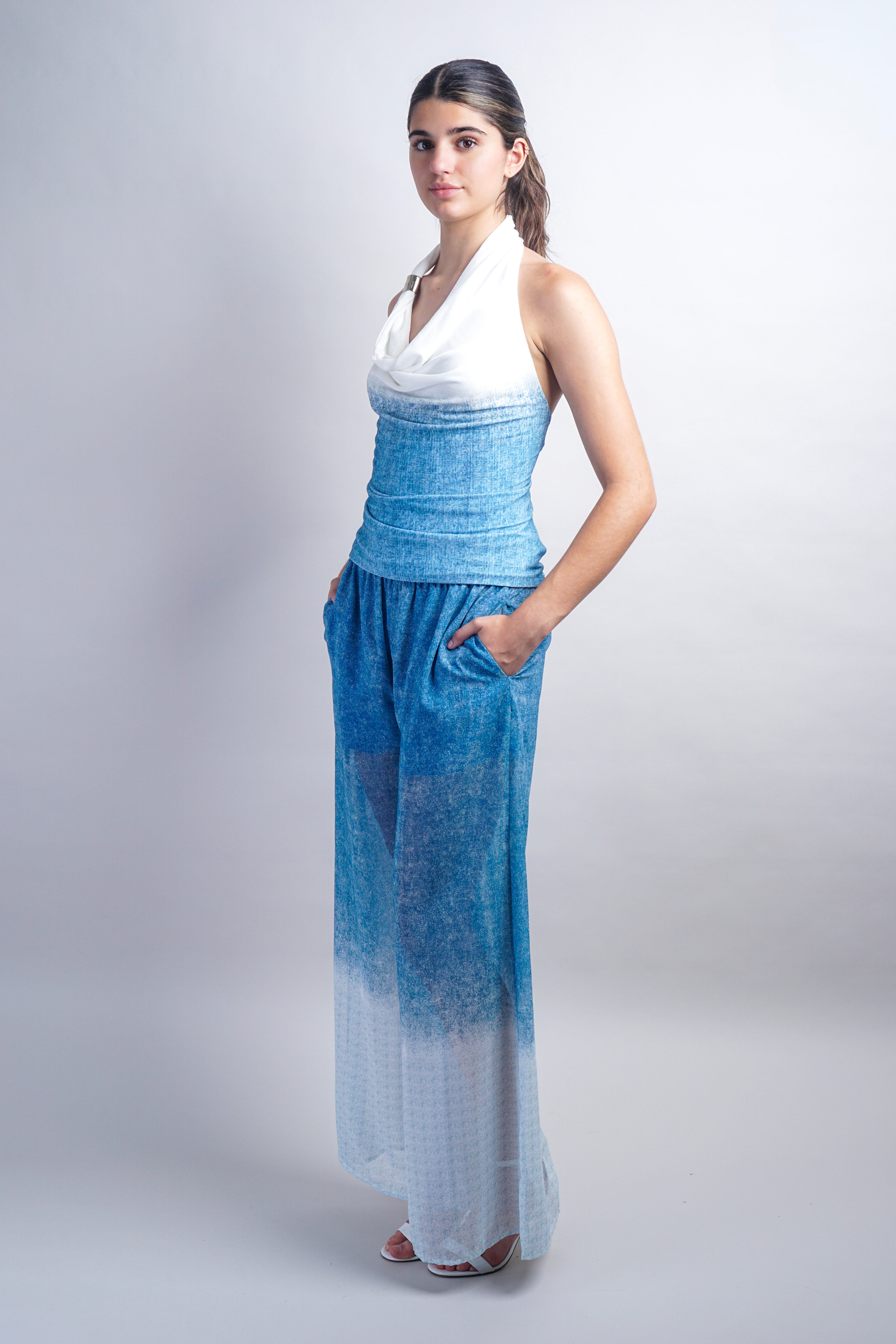 Blue Ombre Pants
